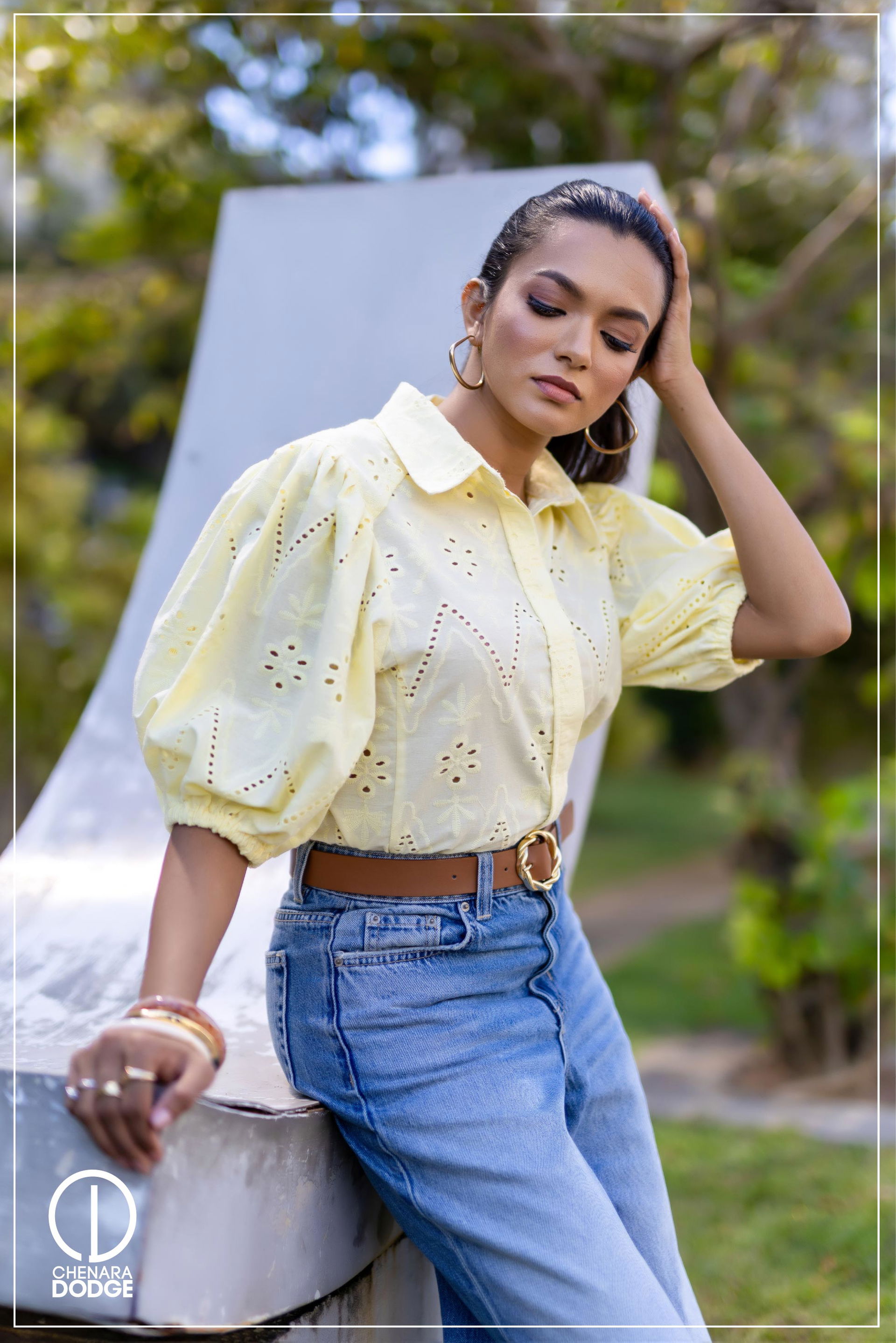 CYNTHIA PUFF SLEEVE CAUSAL TOP