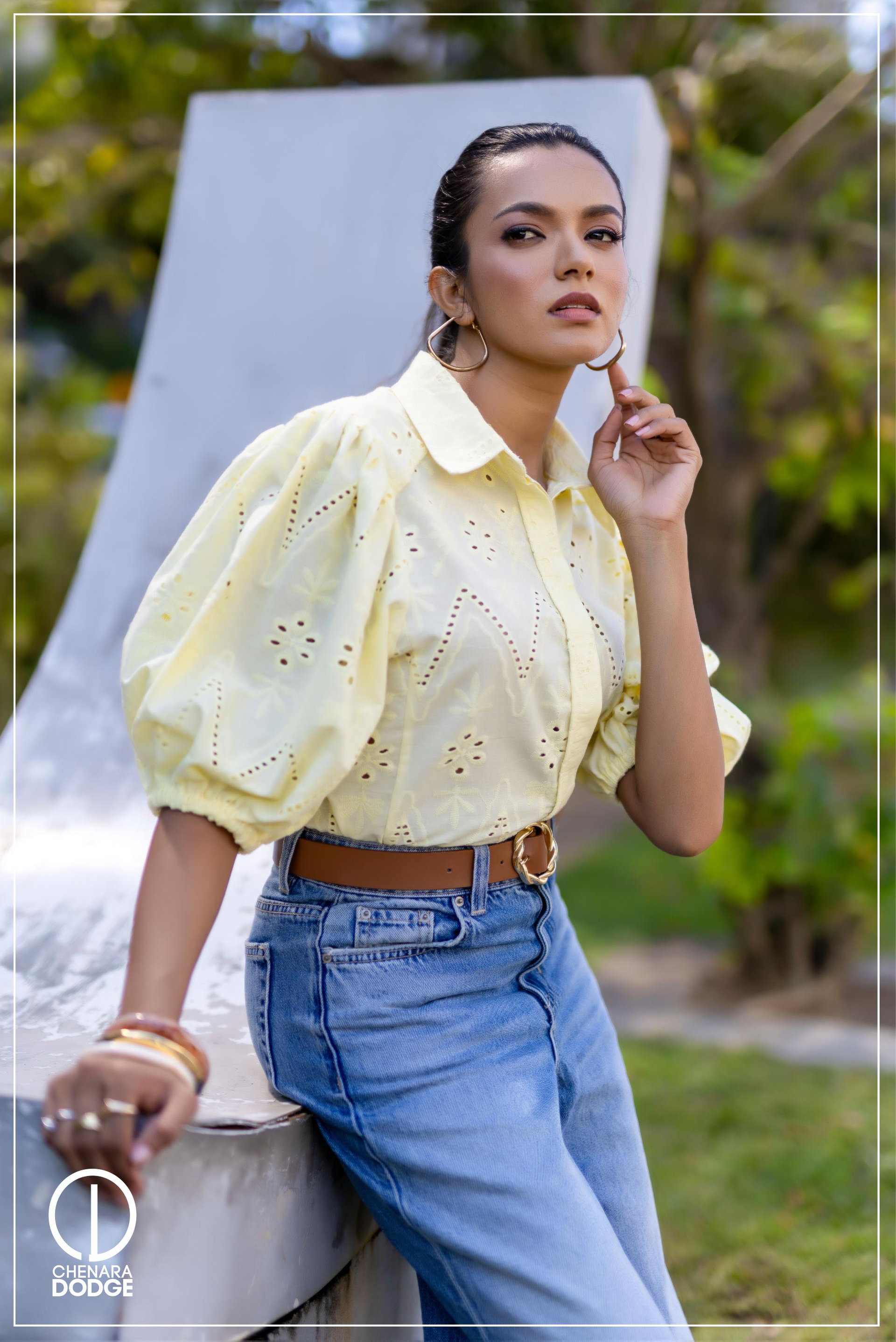 CYNTHIA PUFF SLEEVE CAUSAL TOP