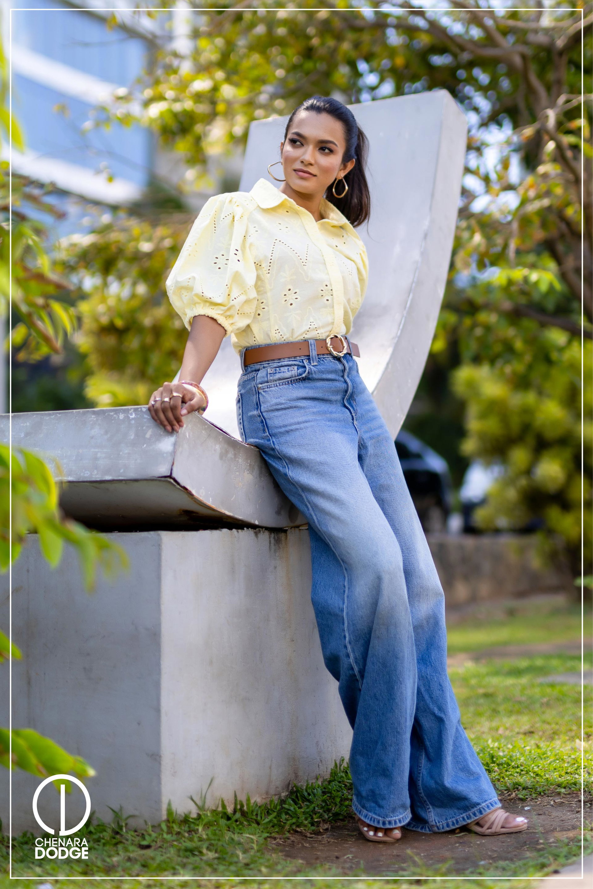 CYNTHIA PUFF SLEEVE CAUSAL TOP