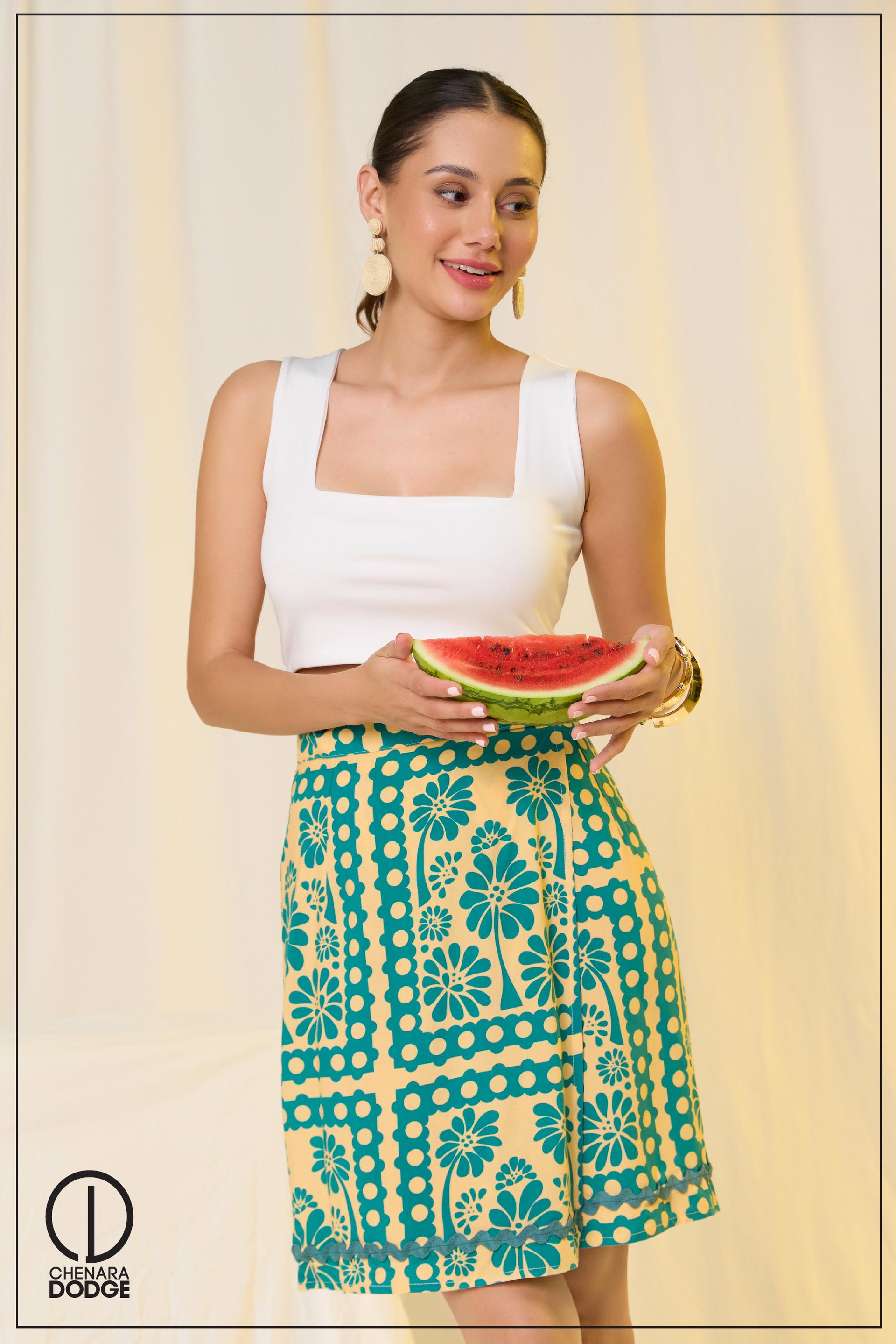 DAISY WRAP MINI SKIRT