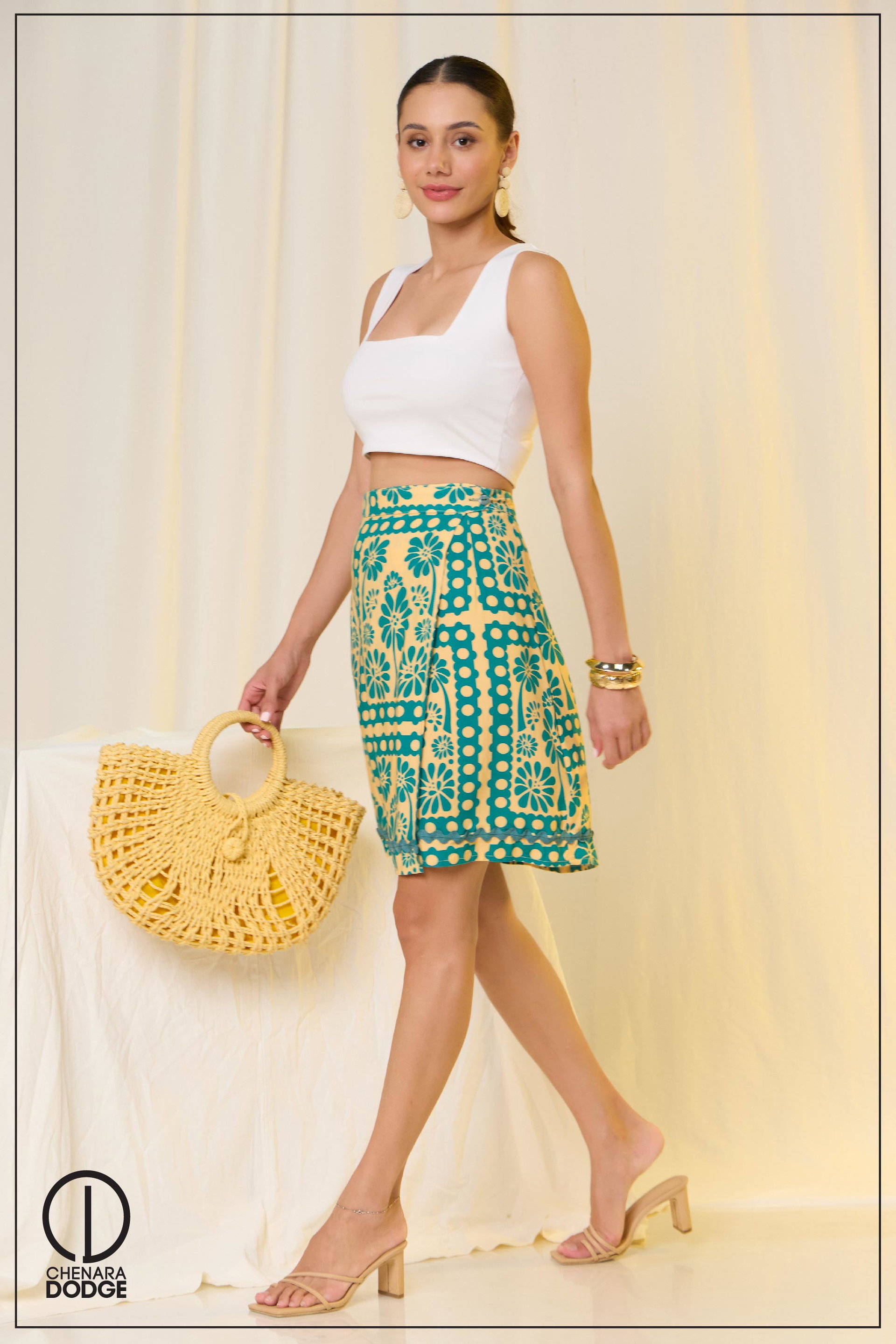 DAISY WRAP MINI SKIRT