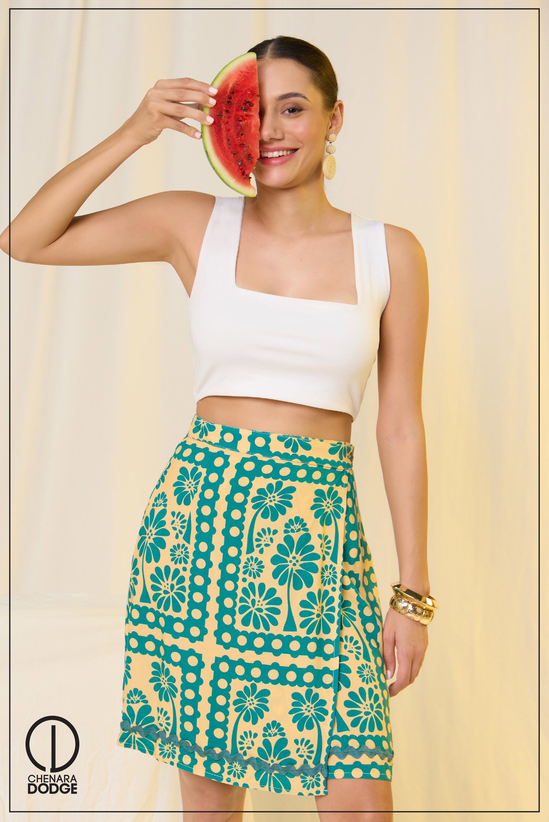 DAISY WRAP MINI SKIRT