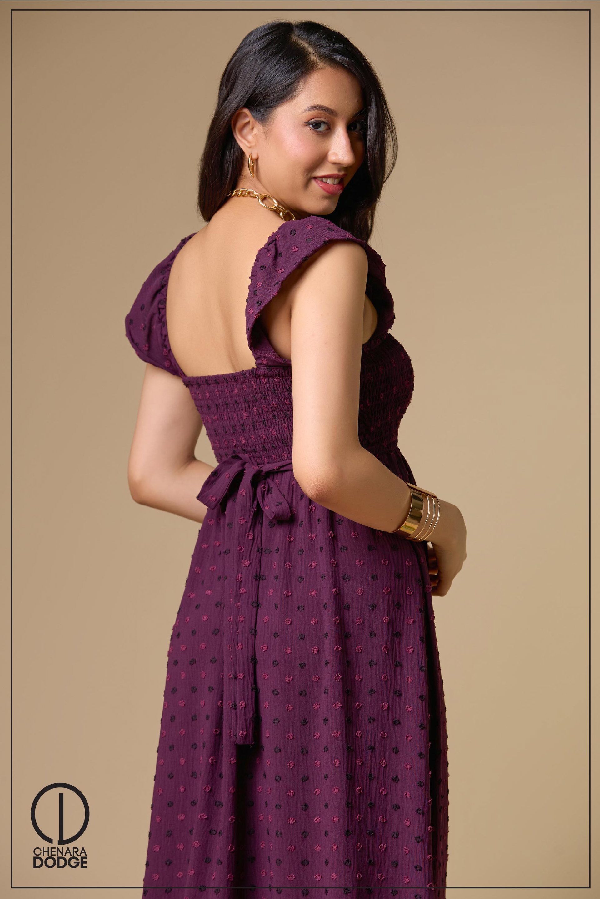 DARCIE FRILL DETAIL MAXI DRESS