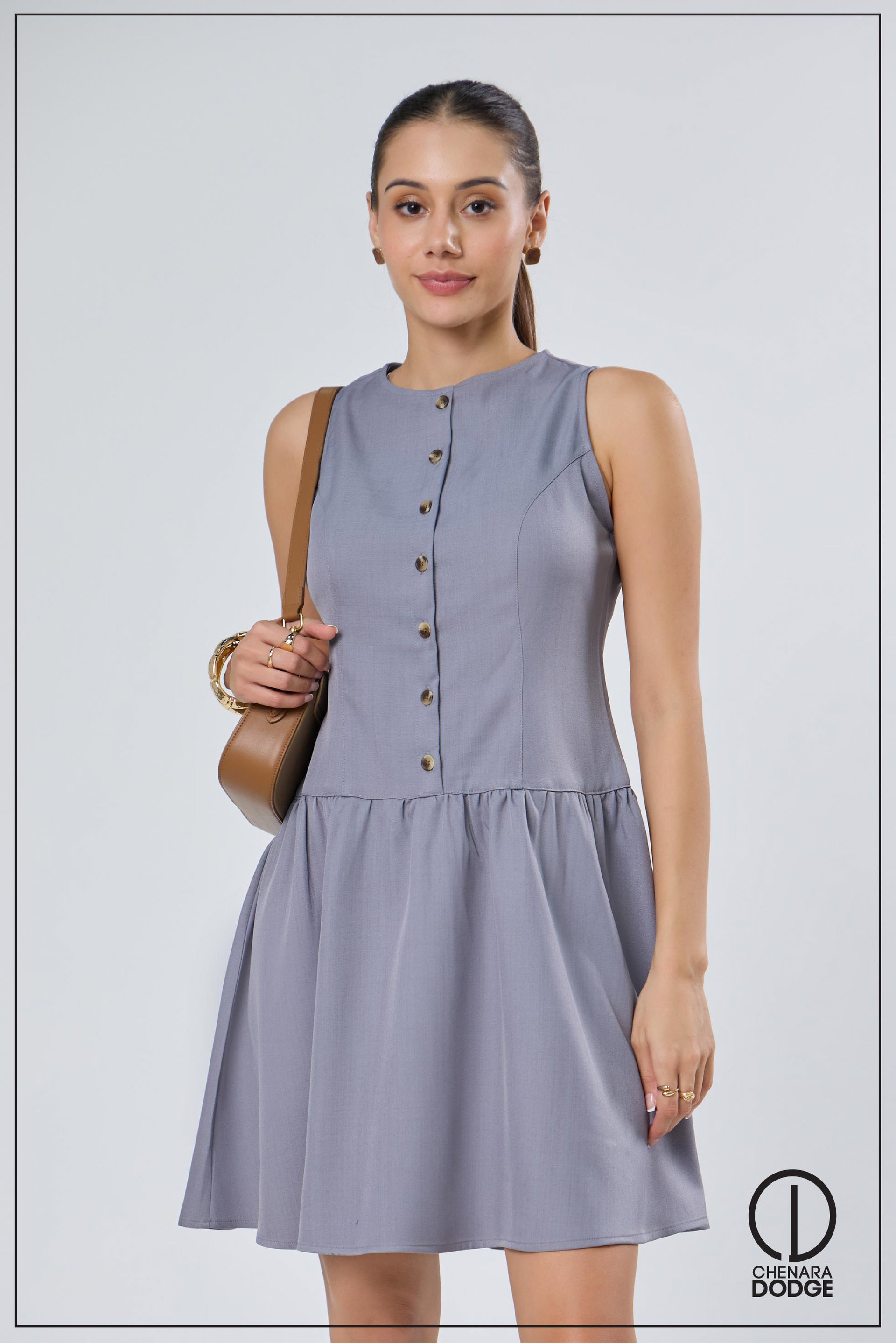 DARIA PLEATED MINI DRESS