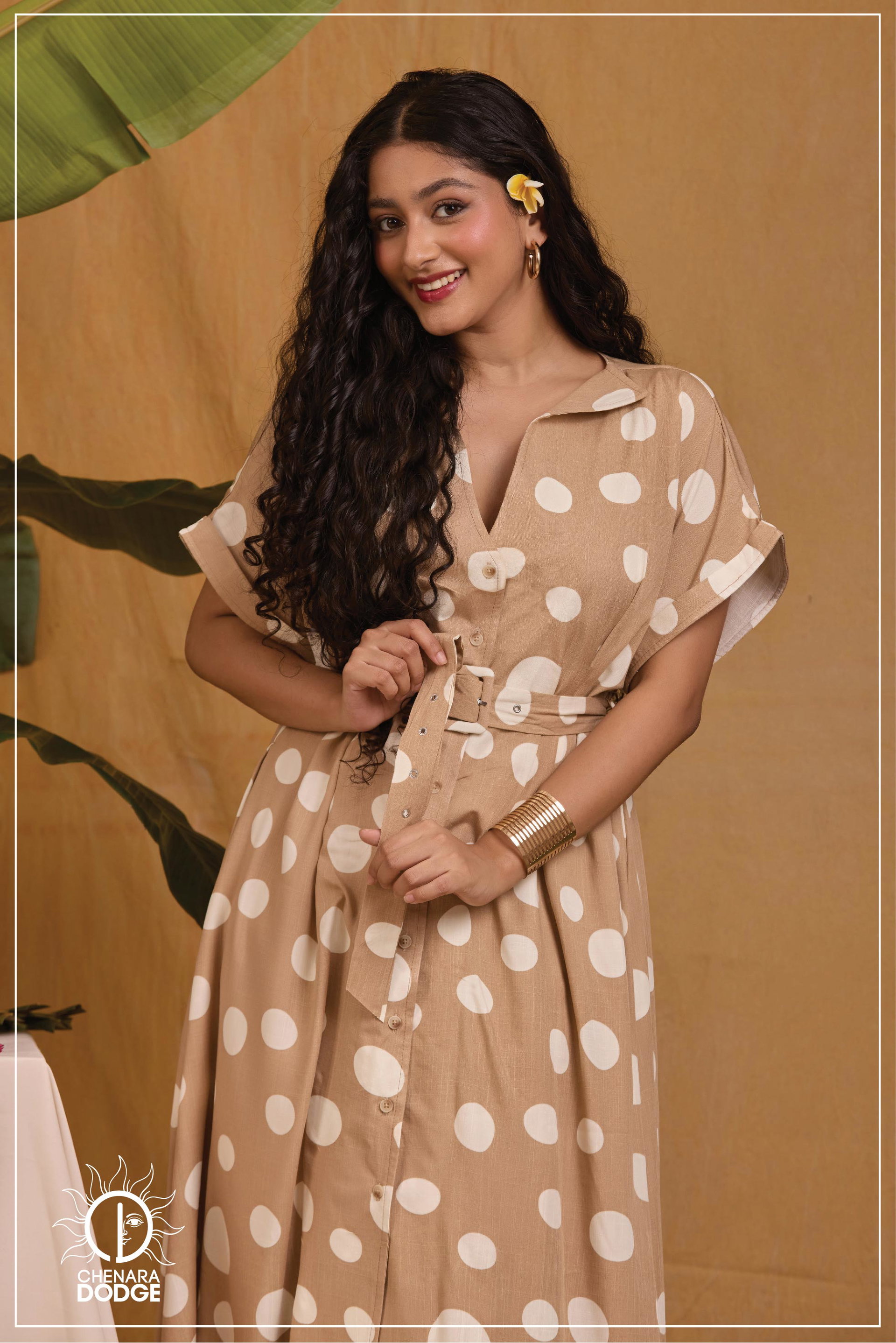 DEBBIE V NECK MAXI DRESS