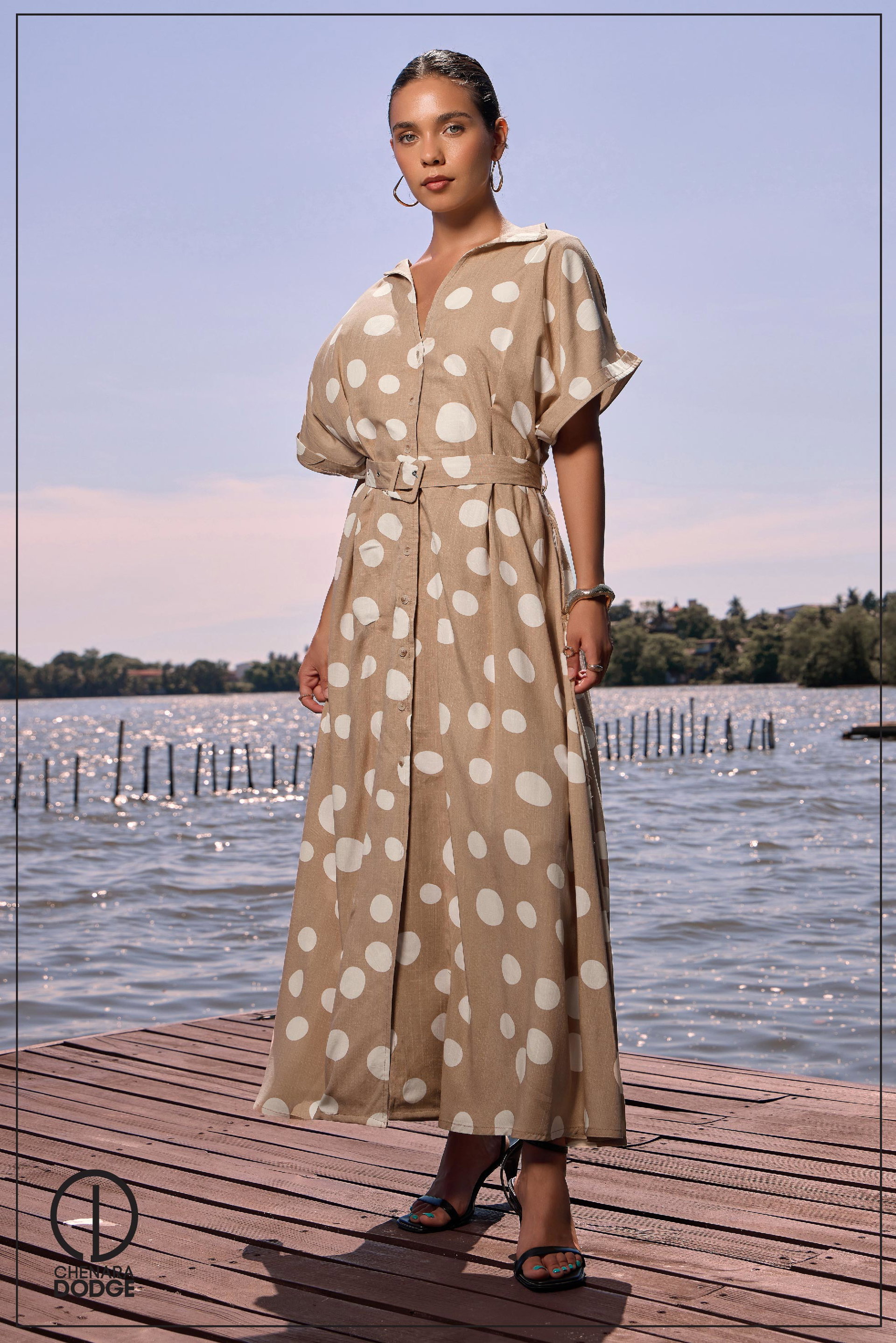 DEBBIE V NECK MAXI DRESS