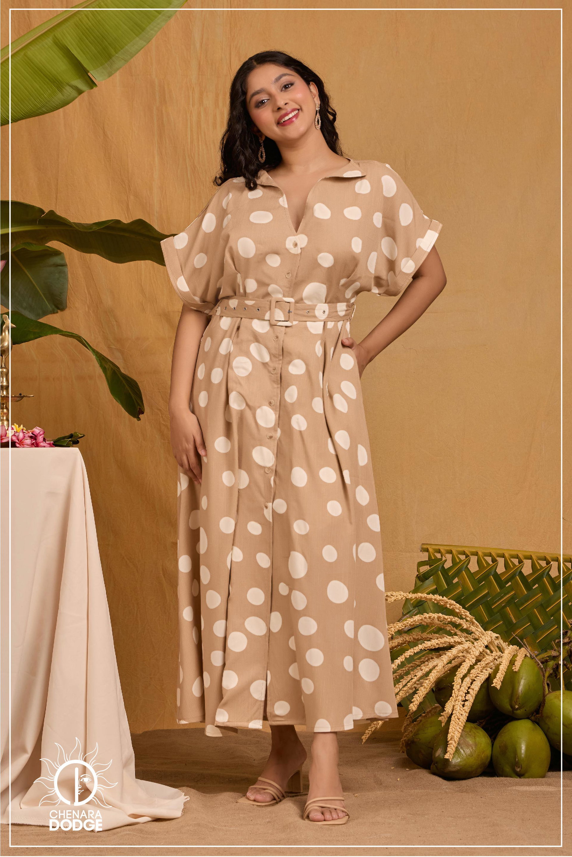 DEBBIE V NECK MAXI DRESS