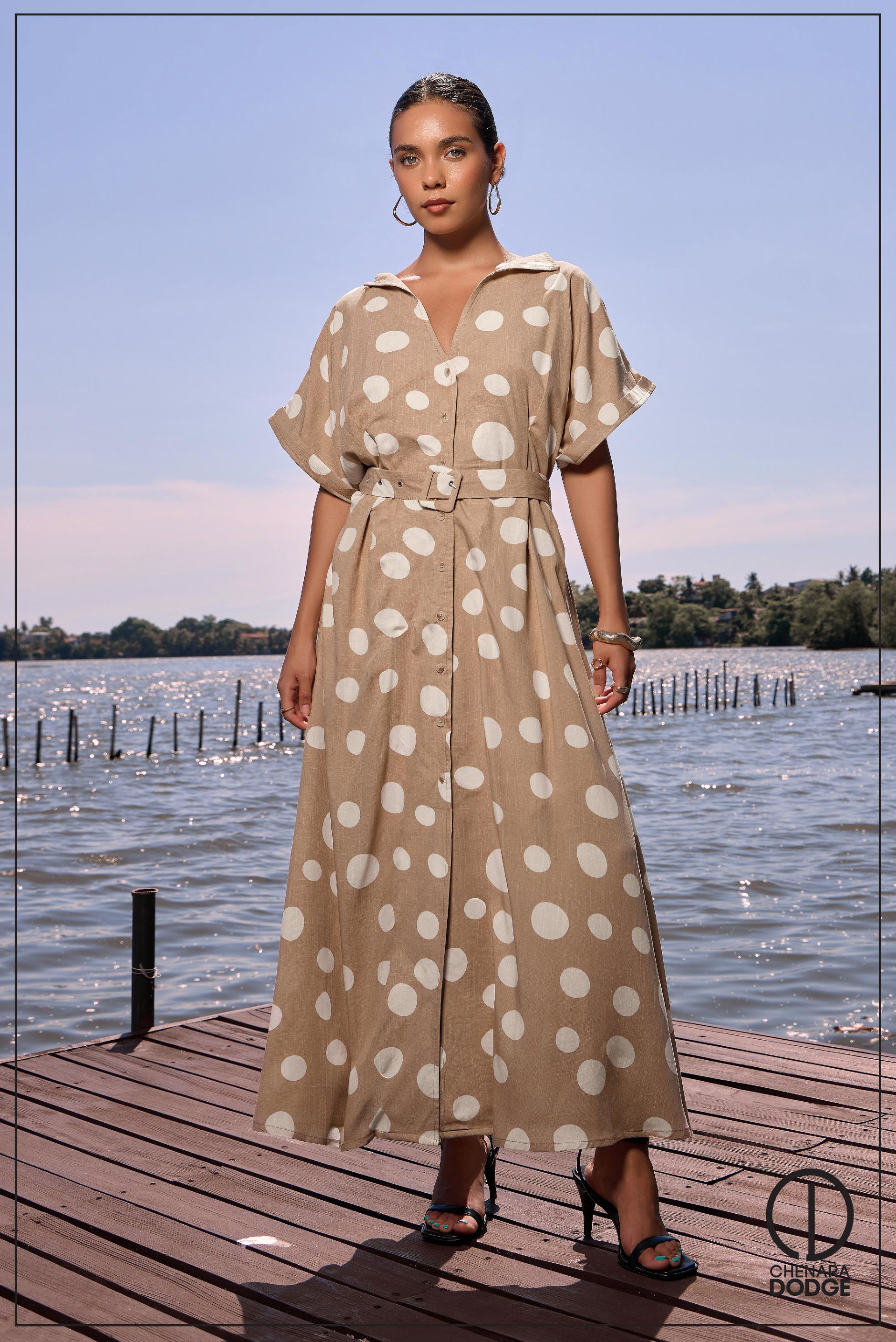 DEBBIE V NECK MAXI DRESS