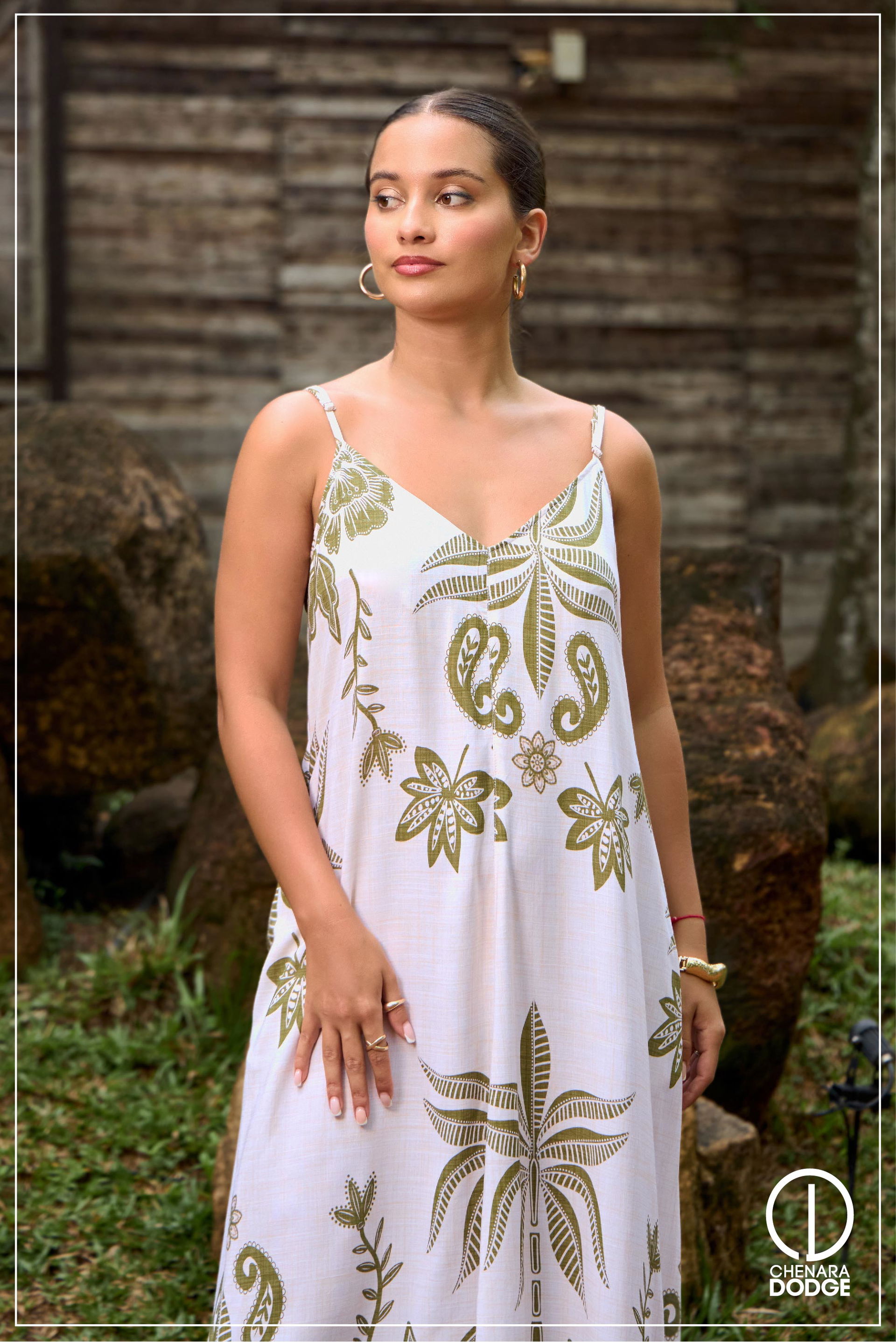 DOLIA STRAPPED MAXI DRESS