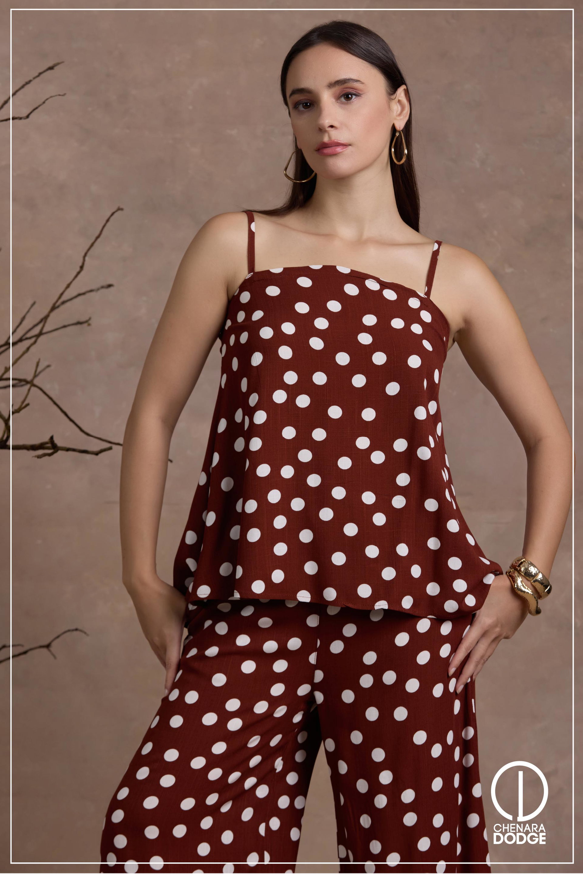 DORA STRAPPED FLARE  TWO PIECE SET