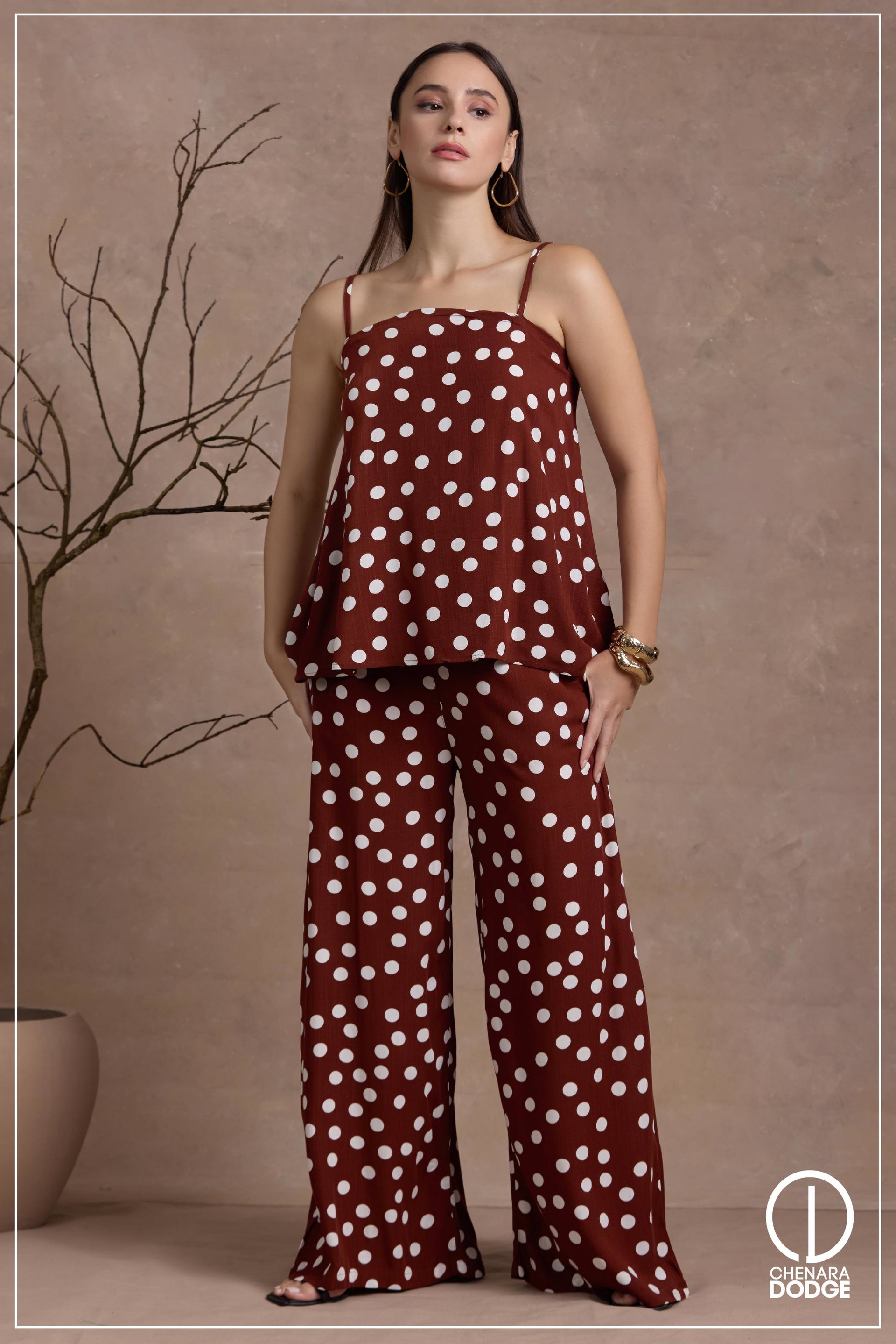 DORA STRAPPED FLARE  TWO PIECE SET