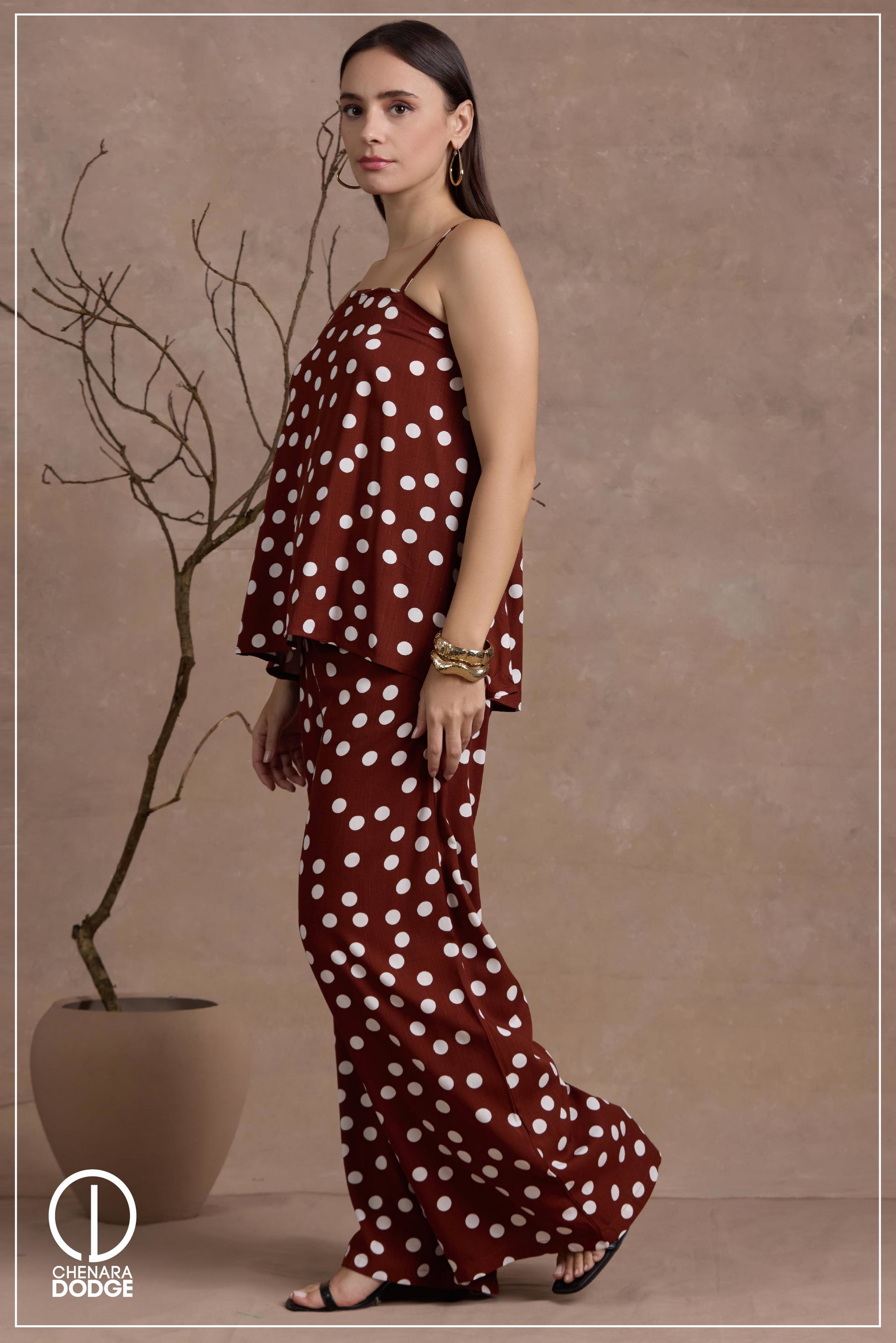 DORA STRAPPED FLARE  TWO PIECE SET