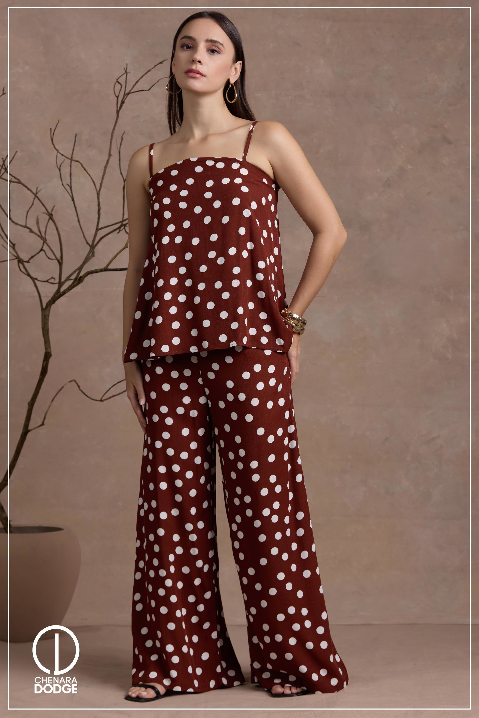 DORA STRAPPED FLARE  TWO PIECE SET