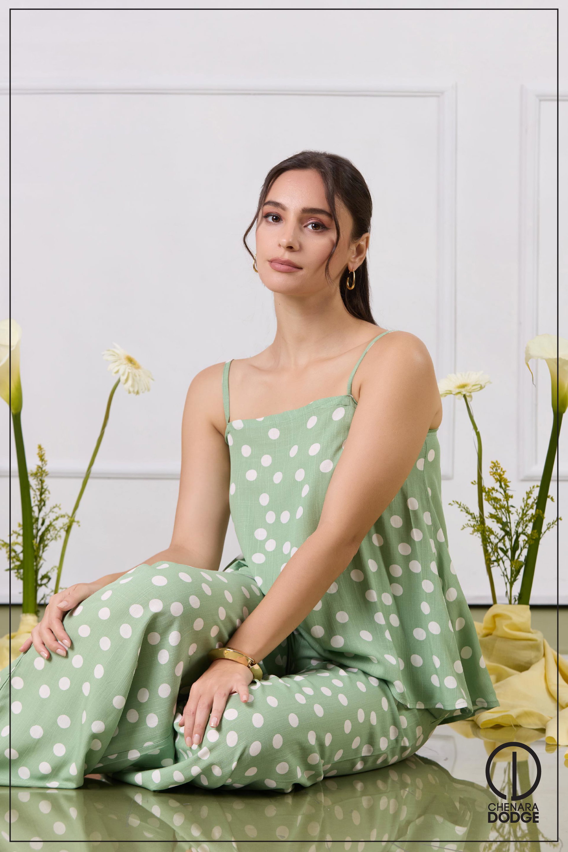 DORA STRAPPED FLARE  TWO PIECE SET