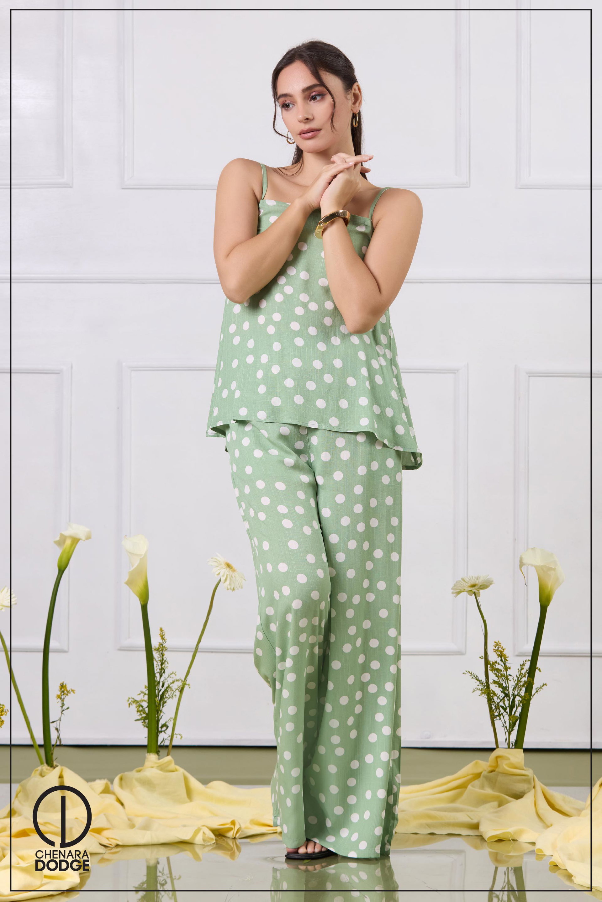 DORA STRAPPED FLARE  TWO PIECE SET