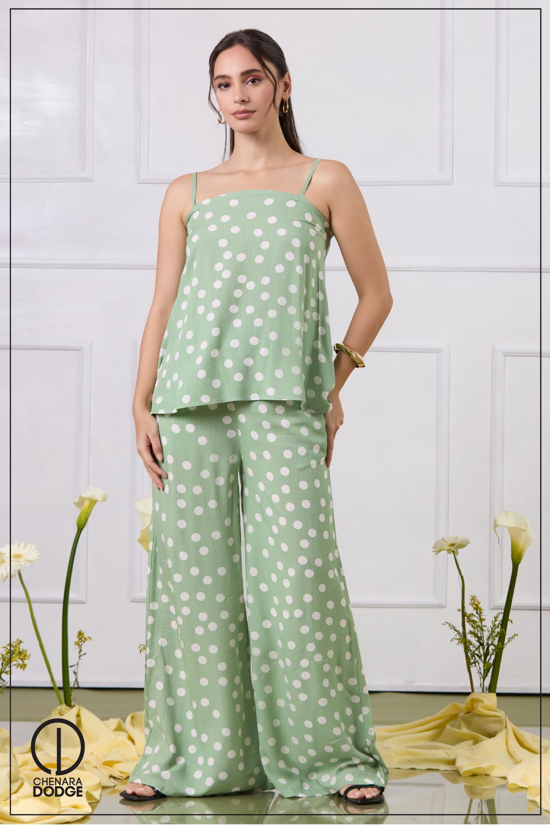 DORA STRAPPED FLARE  TWO PIECE SET