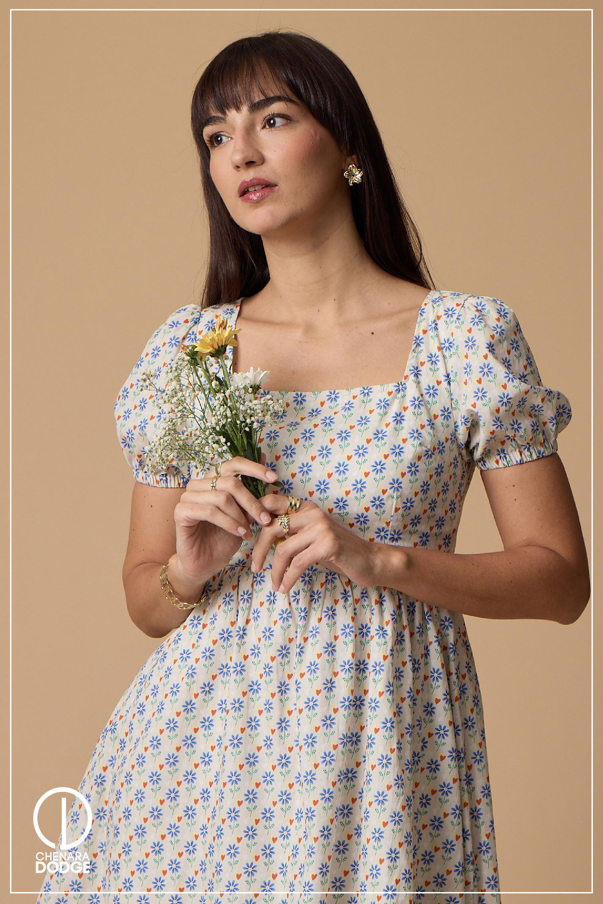 DOROTHY PUFF SLEEVE MINI DRESS