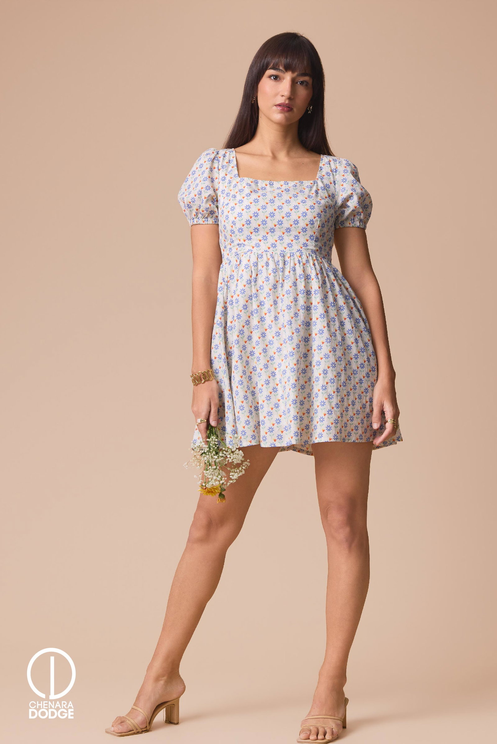 DOROTHY PUFF SLEEVE MINI DRESS