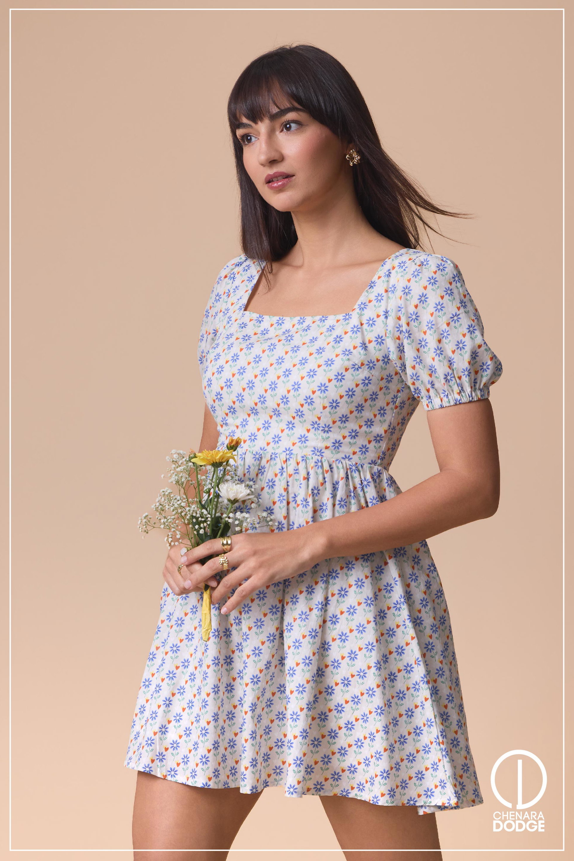 DOROTHY PUFF SLEEVE MINI DRESS