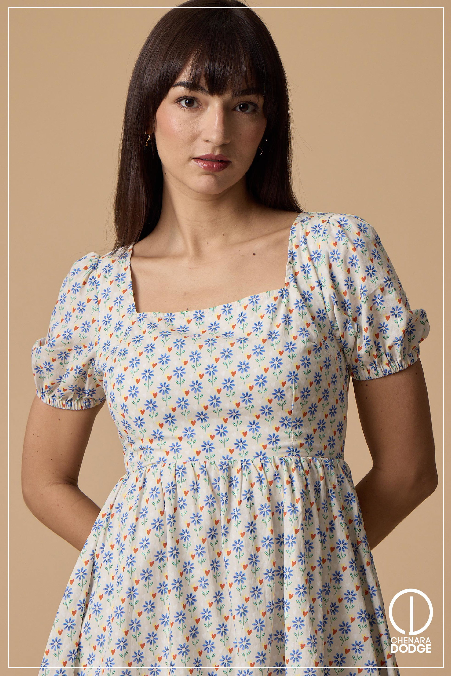 DOROTHY PUFF SLEEVE MINI DRESS