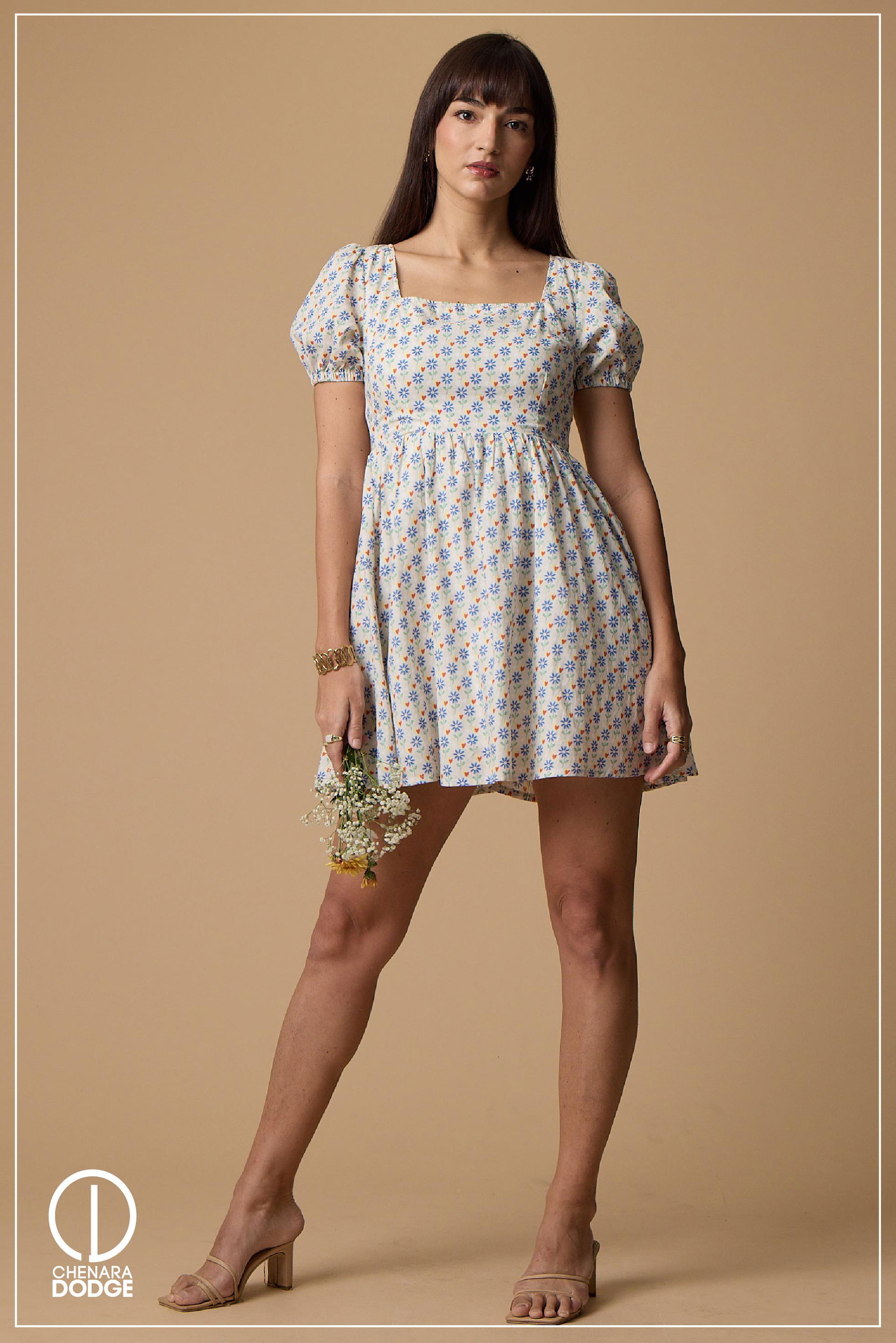 DOROTHY PUFF SLEEVE MINI DRESS