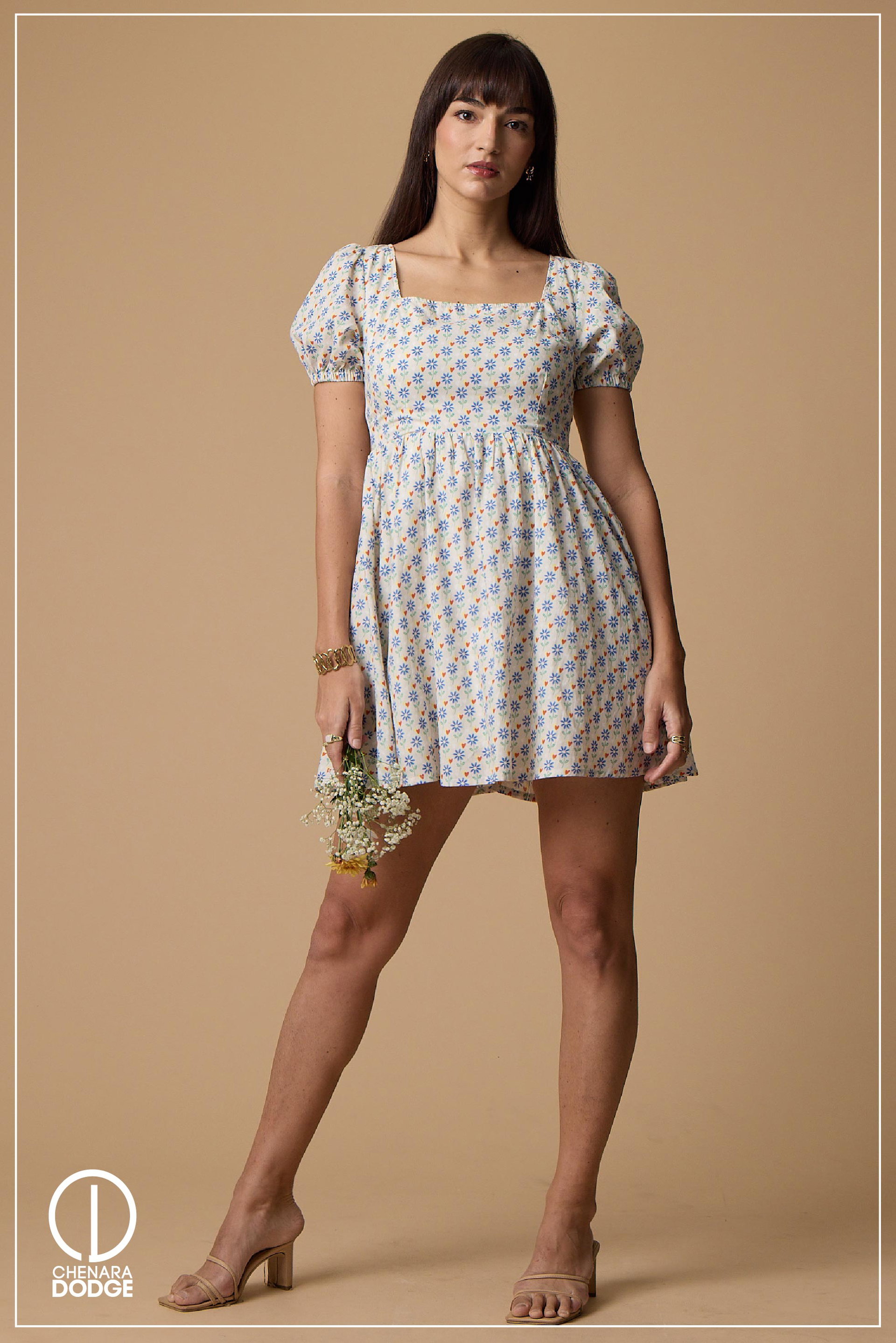 DOROTHY PUFF SLEEVE MINI DRESS