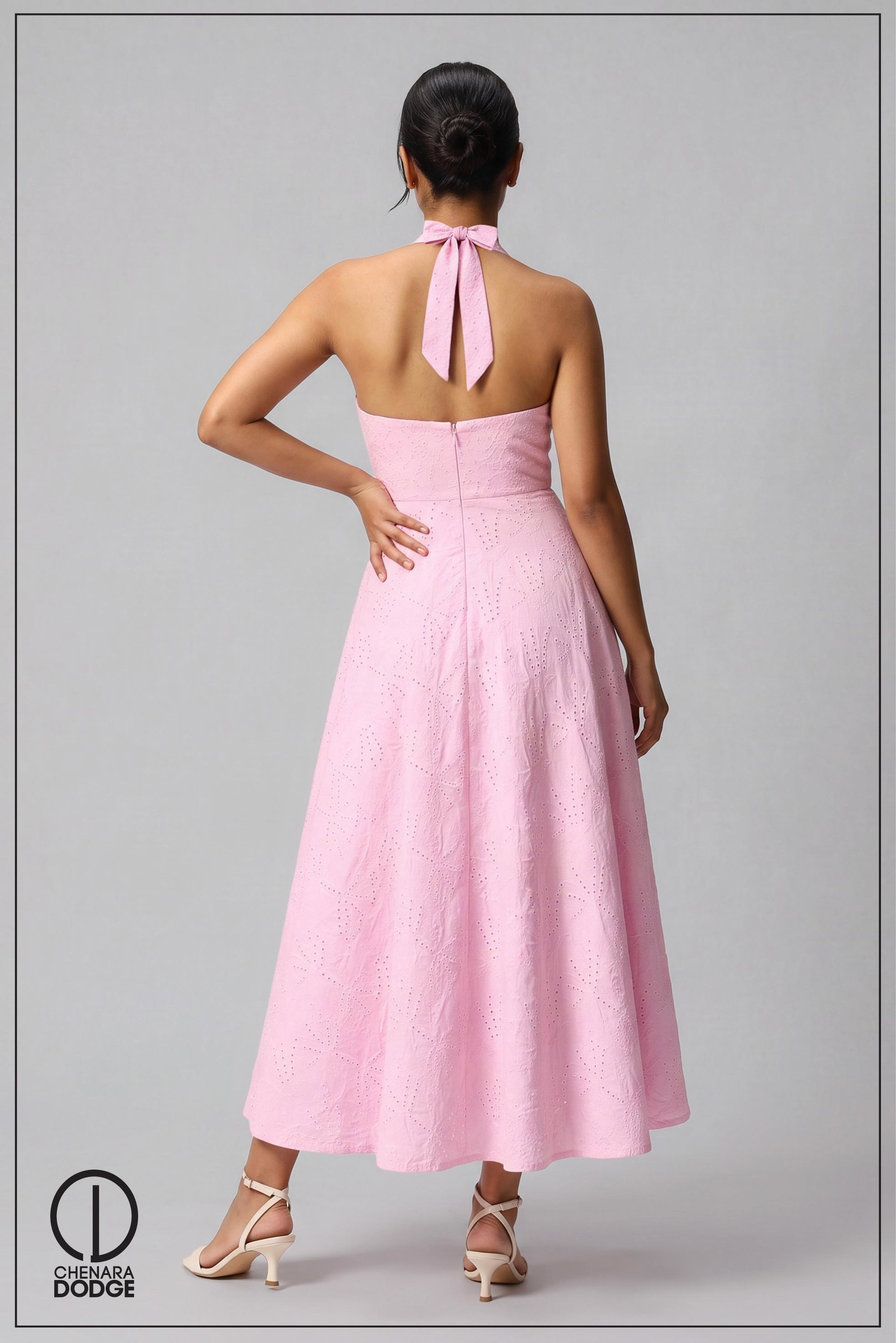 ELIANA HALTER NECK MAXI DRESS