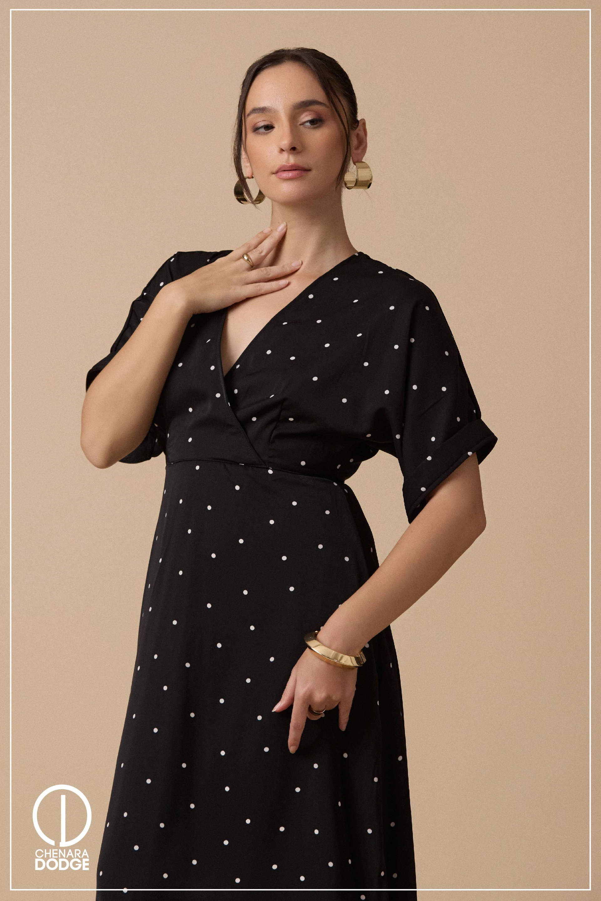 ELOISE  BELL SLEEVE MAXI DRESS