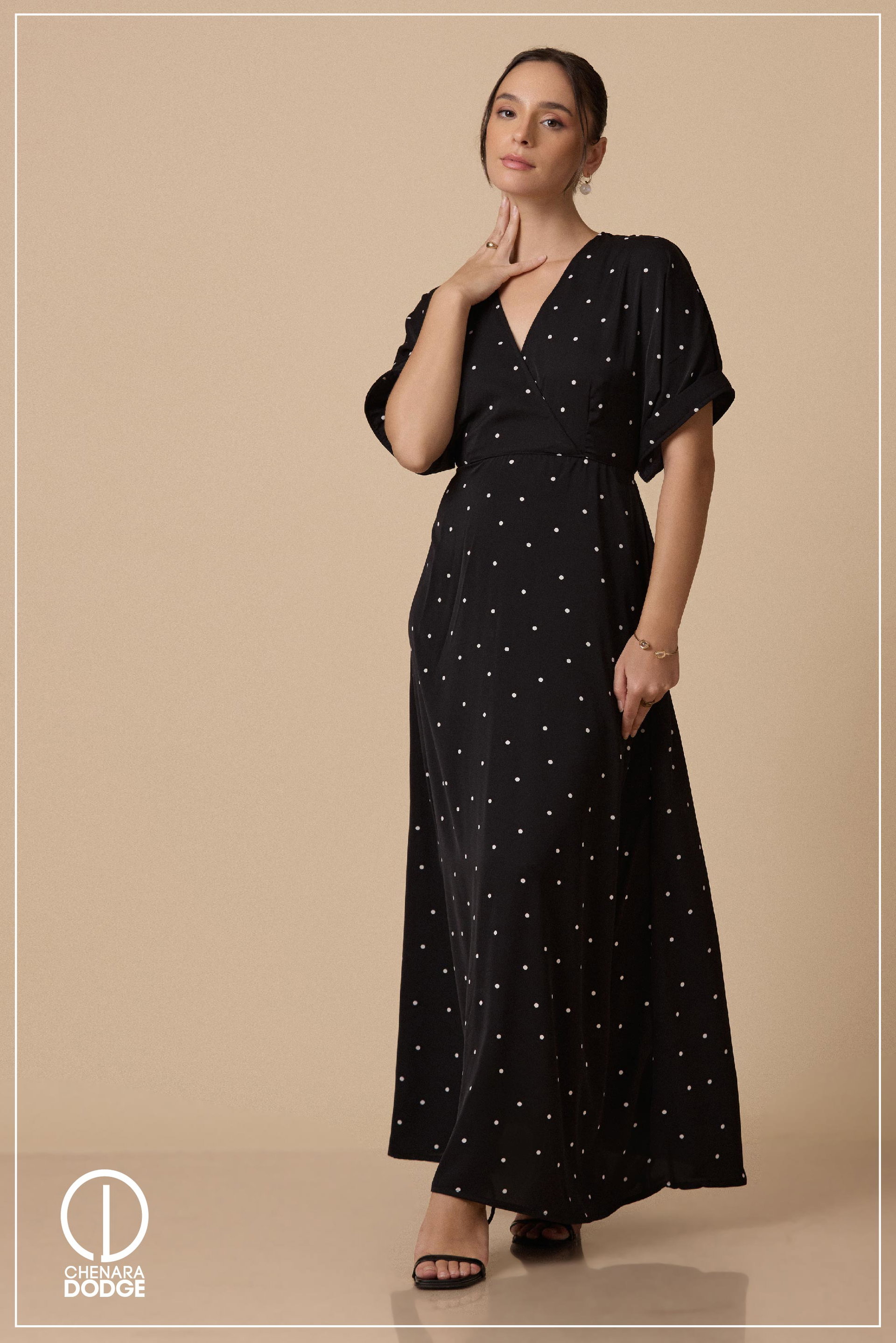 ELOISE  BELL SLEEVE MAXI DRESS