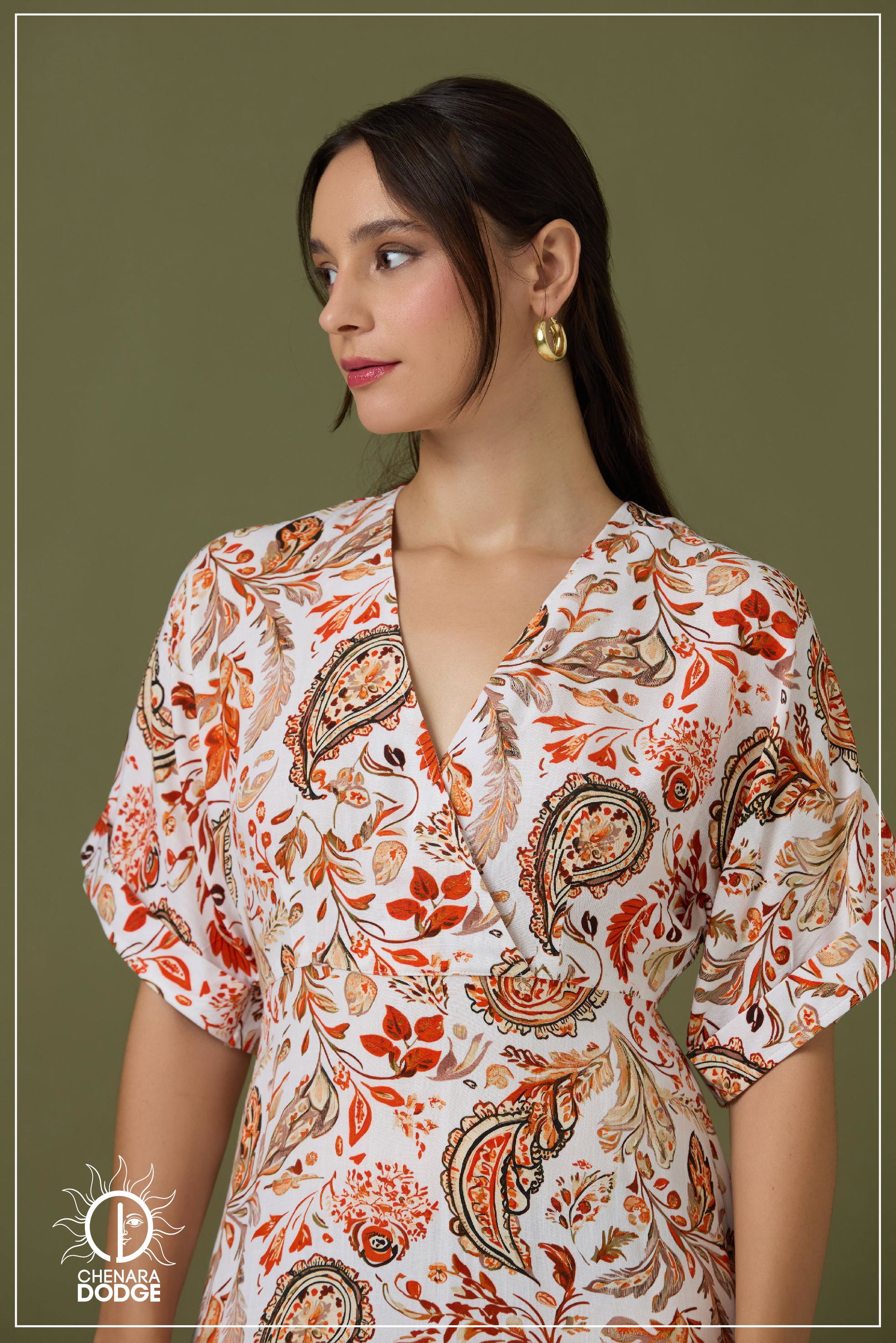 ELOISE  BELL SLEEVE MAXI DRESS