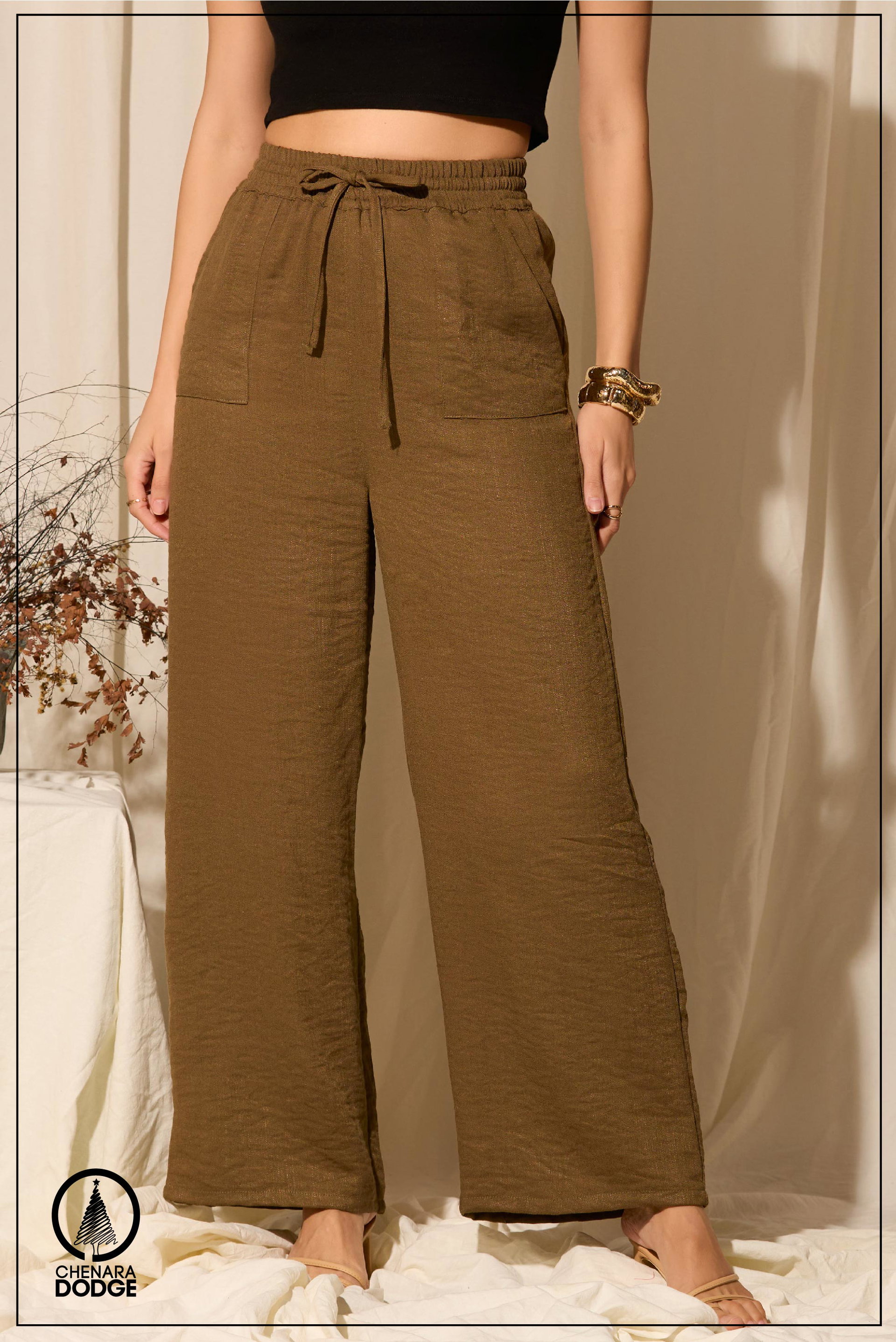 EMMA CASUAL ELASTIC WAIST PANT