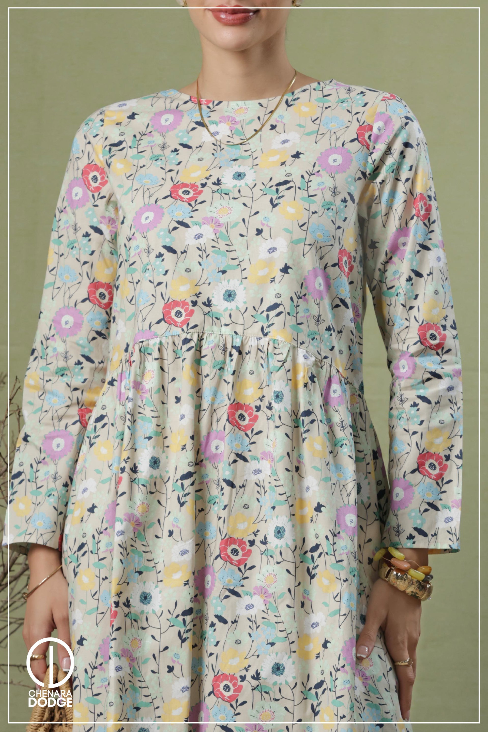 EMMA FLORAL MIDI DRESS