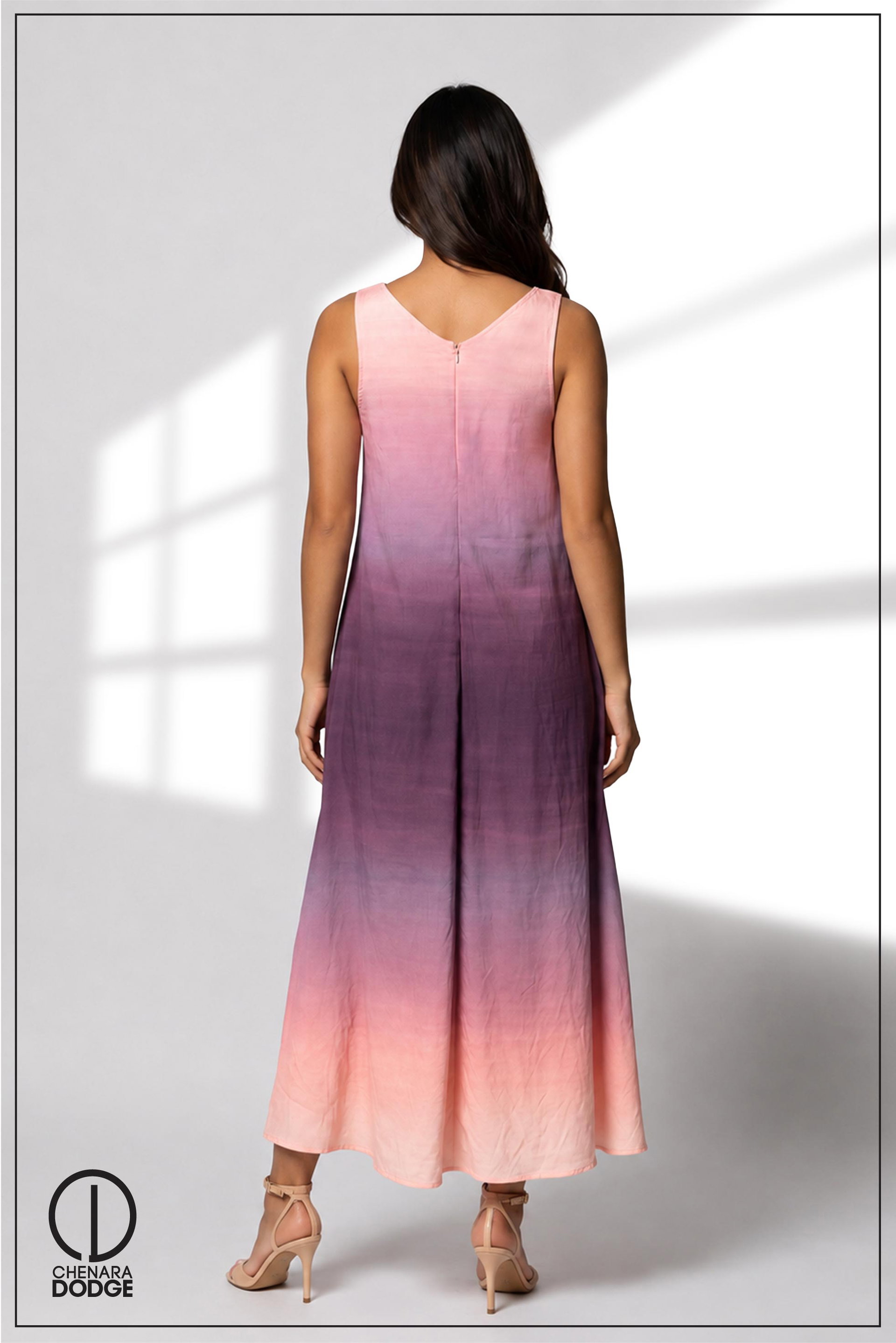 EMMA  V NECK MAXI DRESS