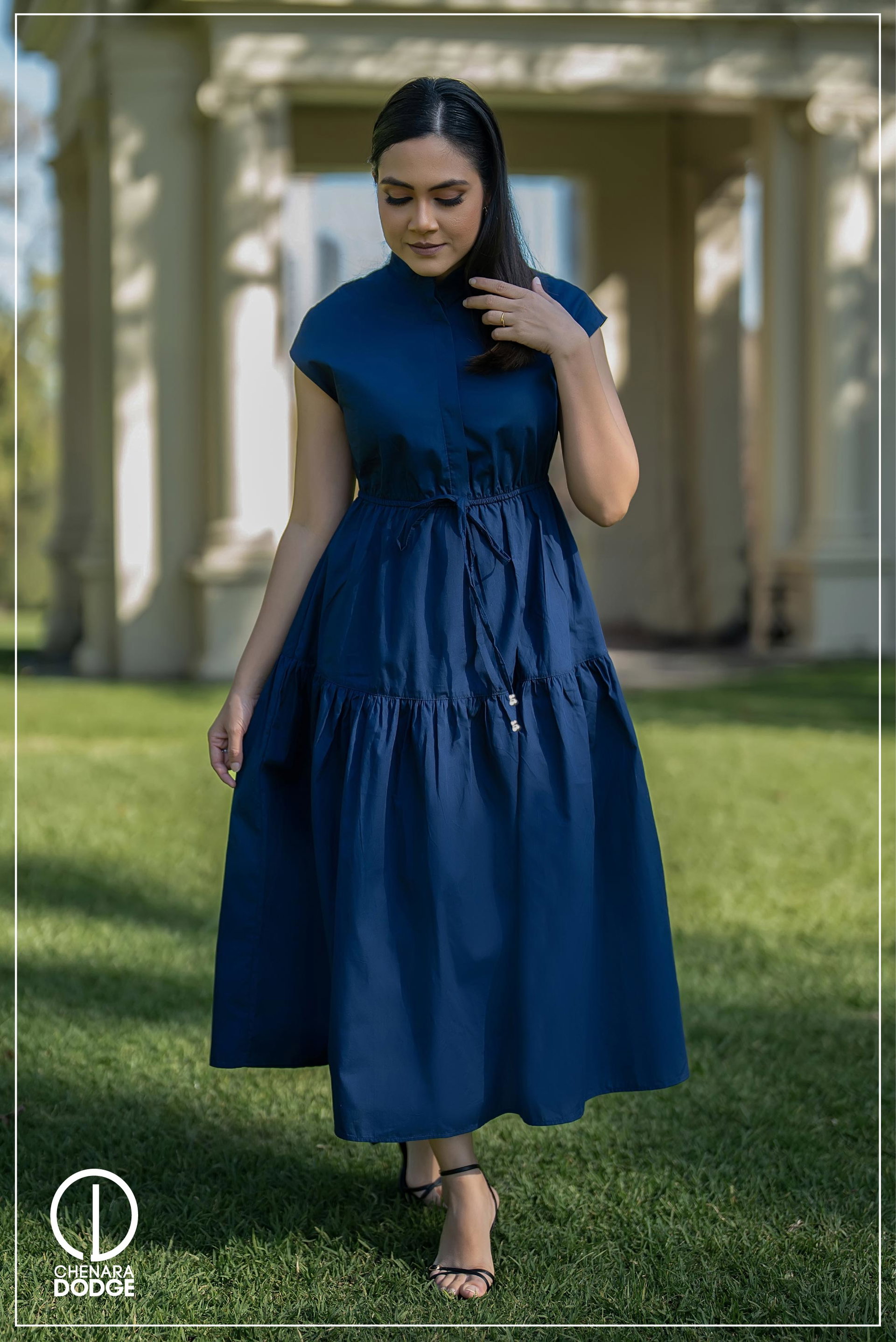  FLORENCE HIGH NECK MIDI DRESS