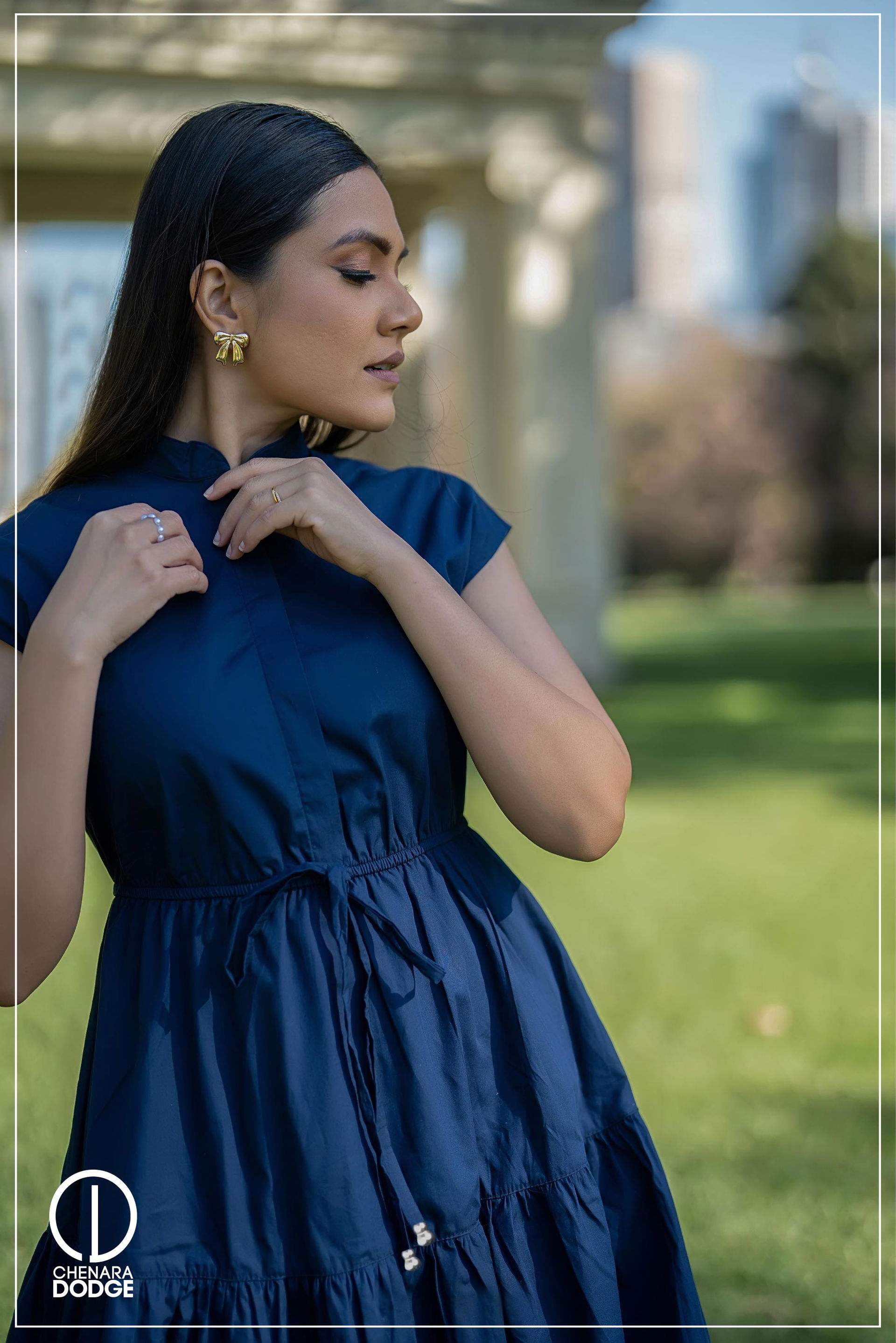  FLORENCE HIGH NECK MIDI DRESS