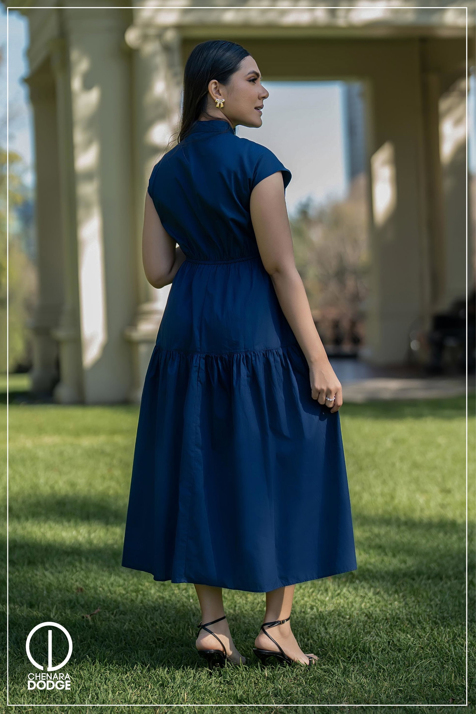  FLORENCE HIGH NECK MIDI DRESS
