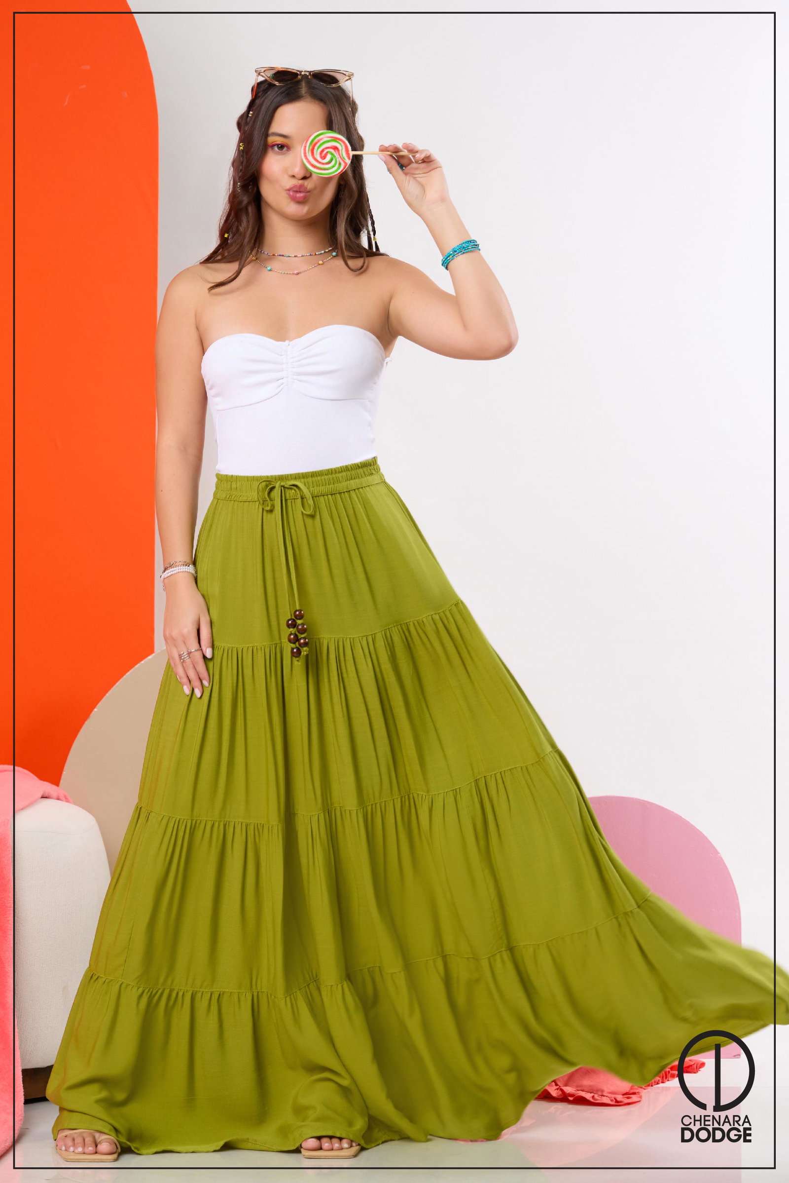The Gabby Skirt  Sand