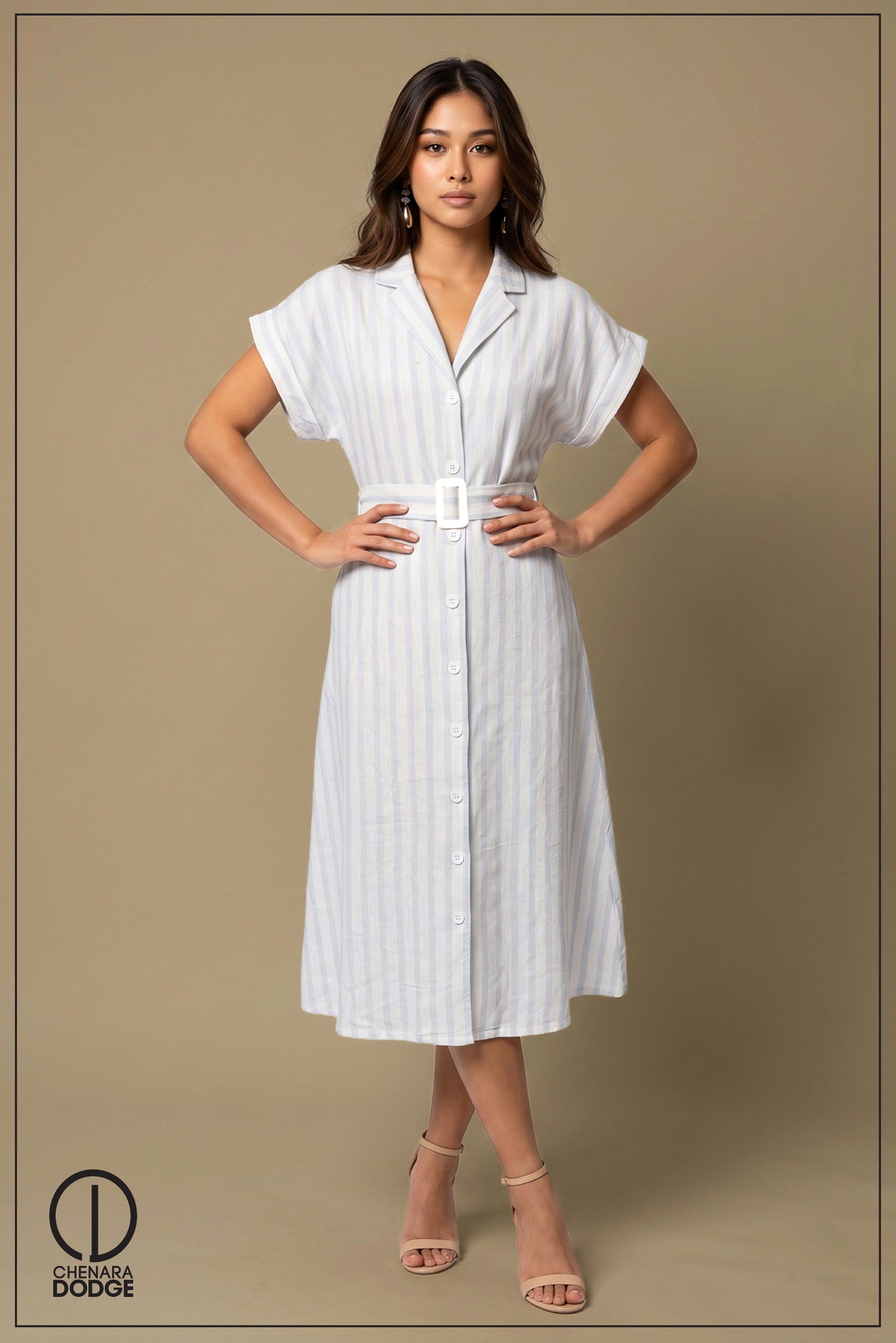 GEORGINA SHORT SLEEVE MIDI DRESS