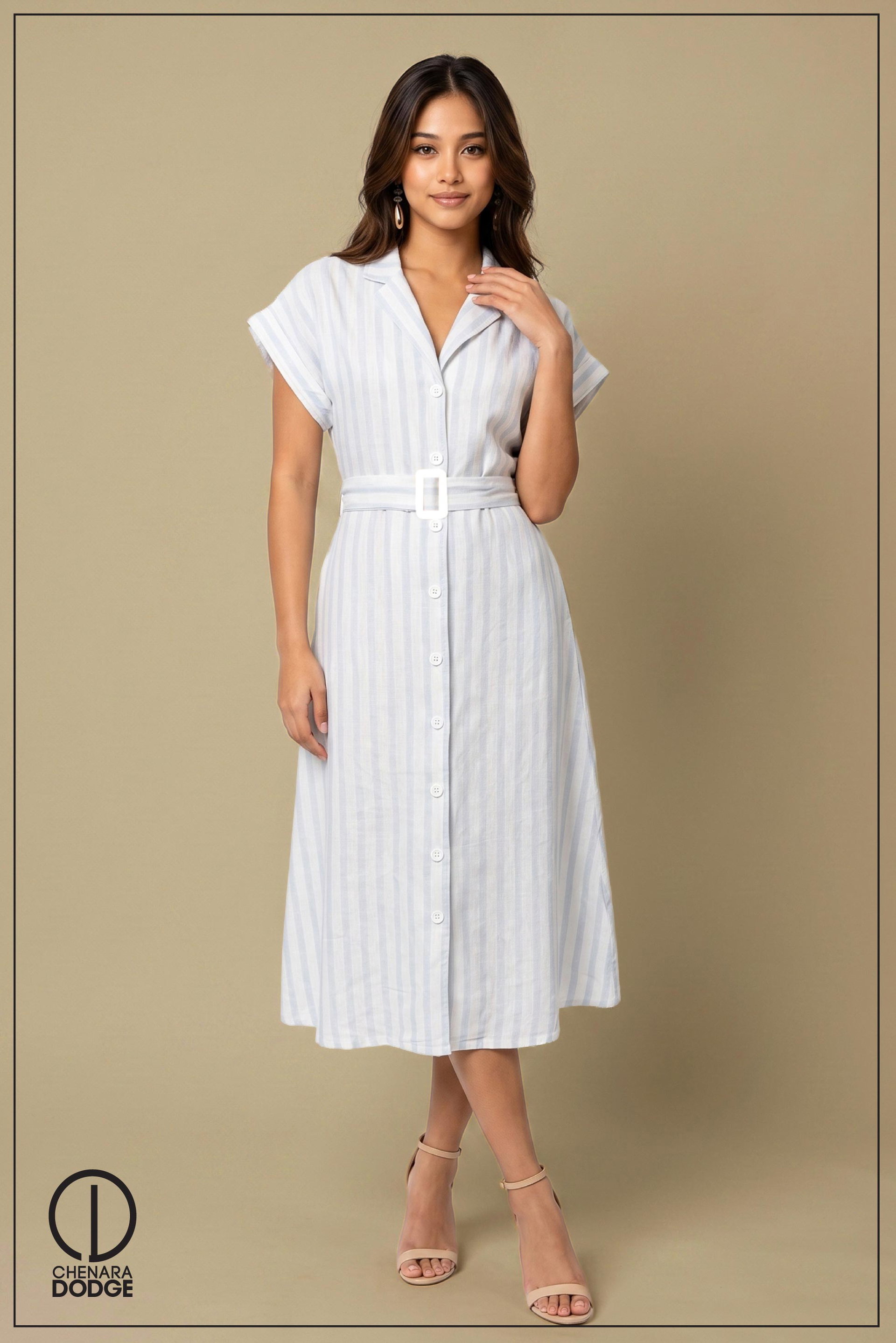 GEORGINA SHORT SLEEVE MIDI DRESS