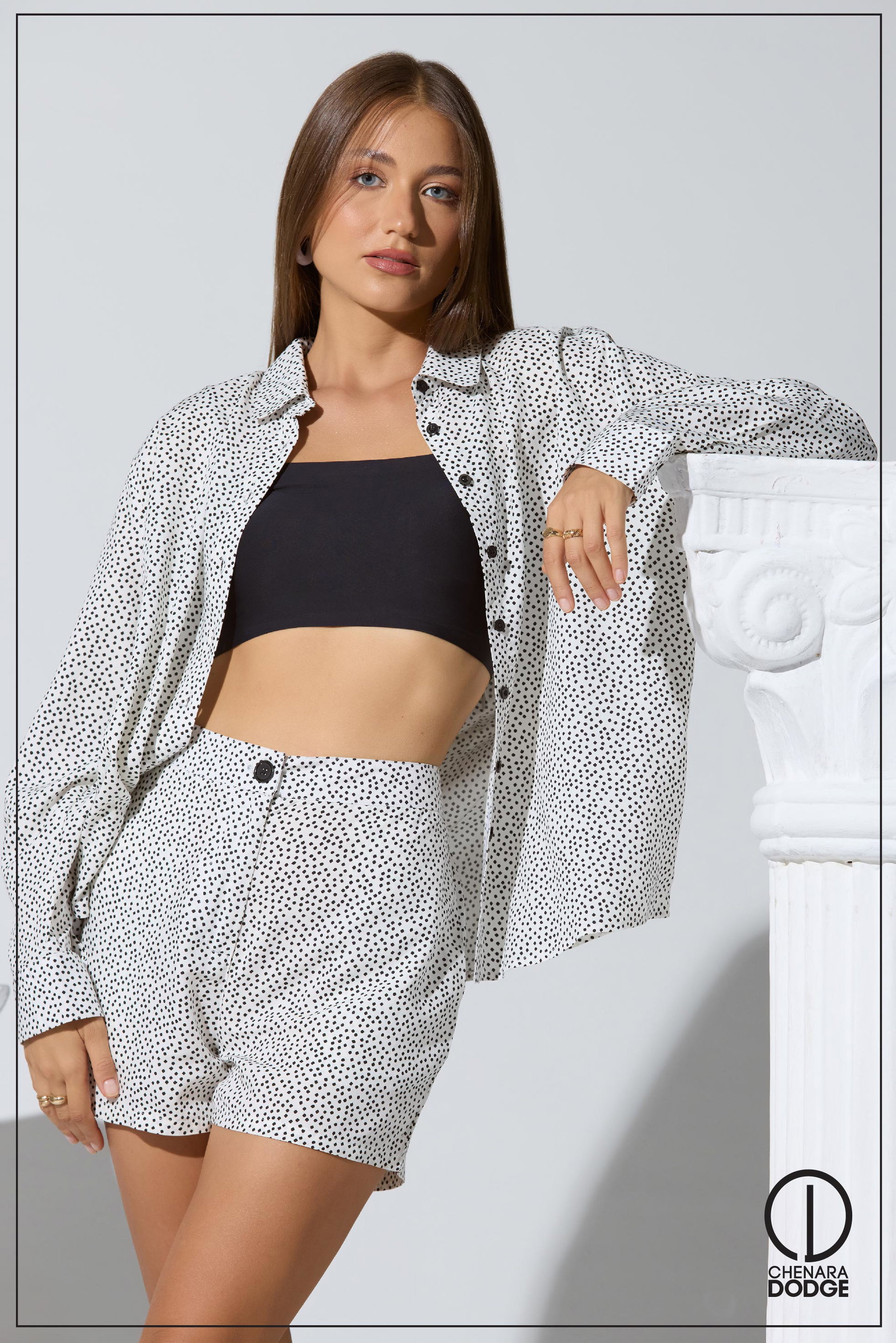 GRACE BUTTON DOWN TWO PIECE  SET