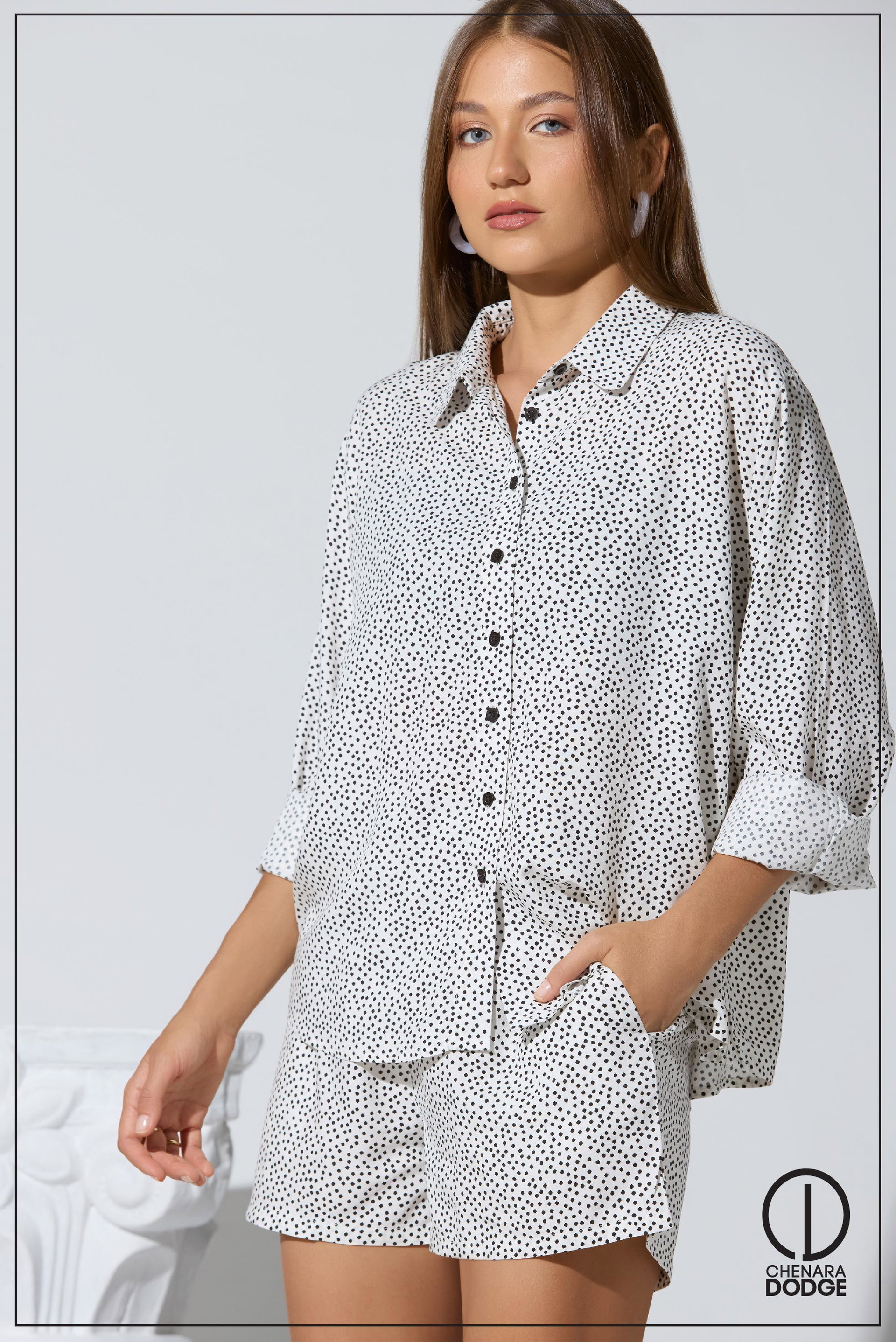 GRACE BUTTON DOWN TWO PIECE  SET