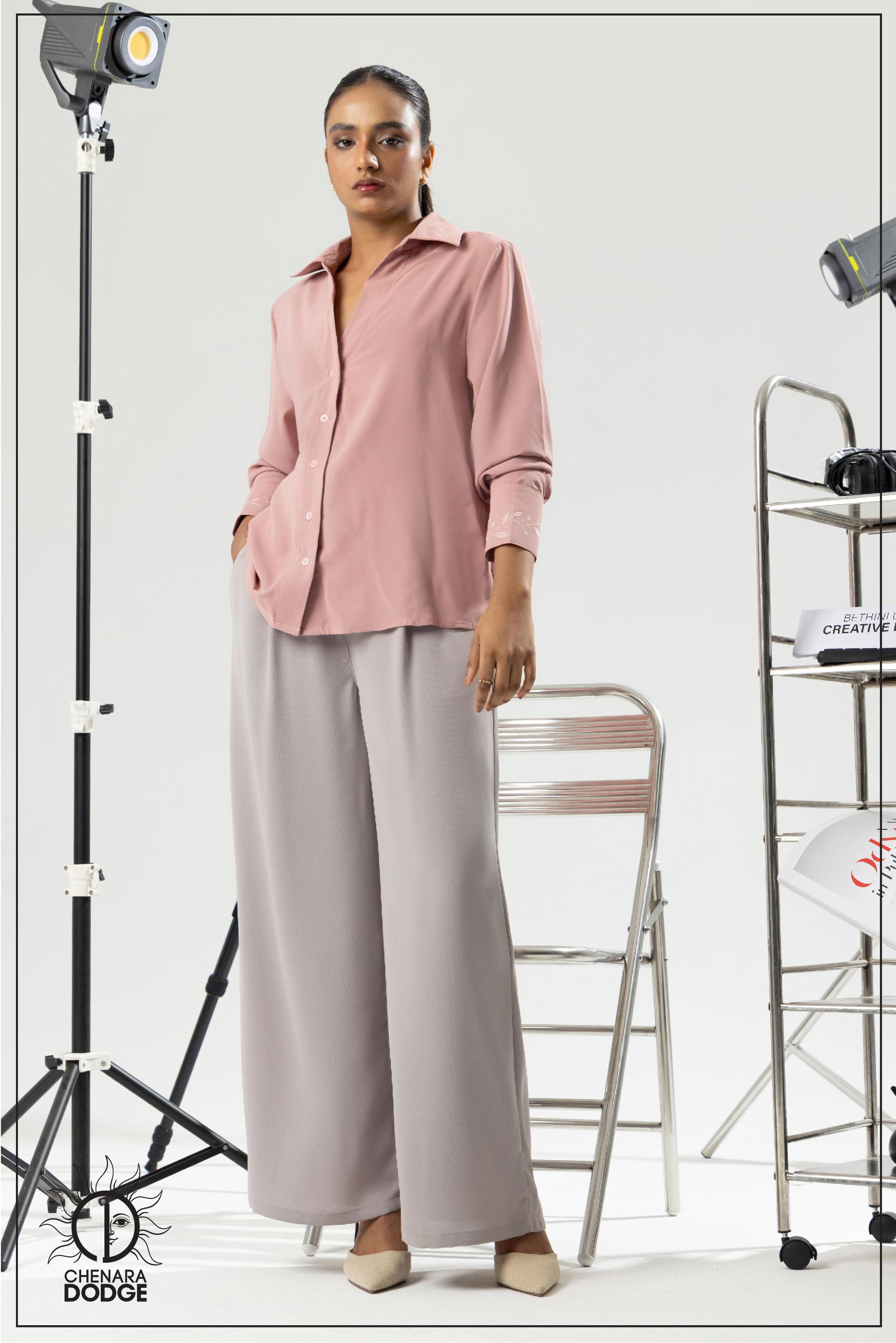 GRACE PLEATED DETAILED OFFICE PANT