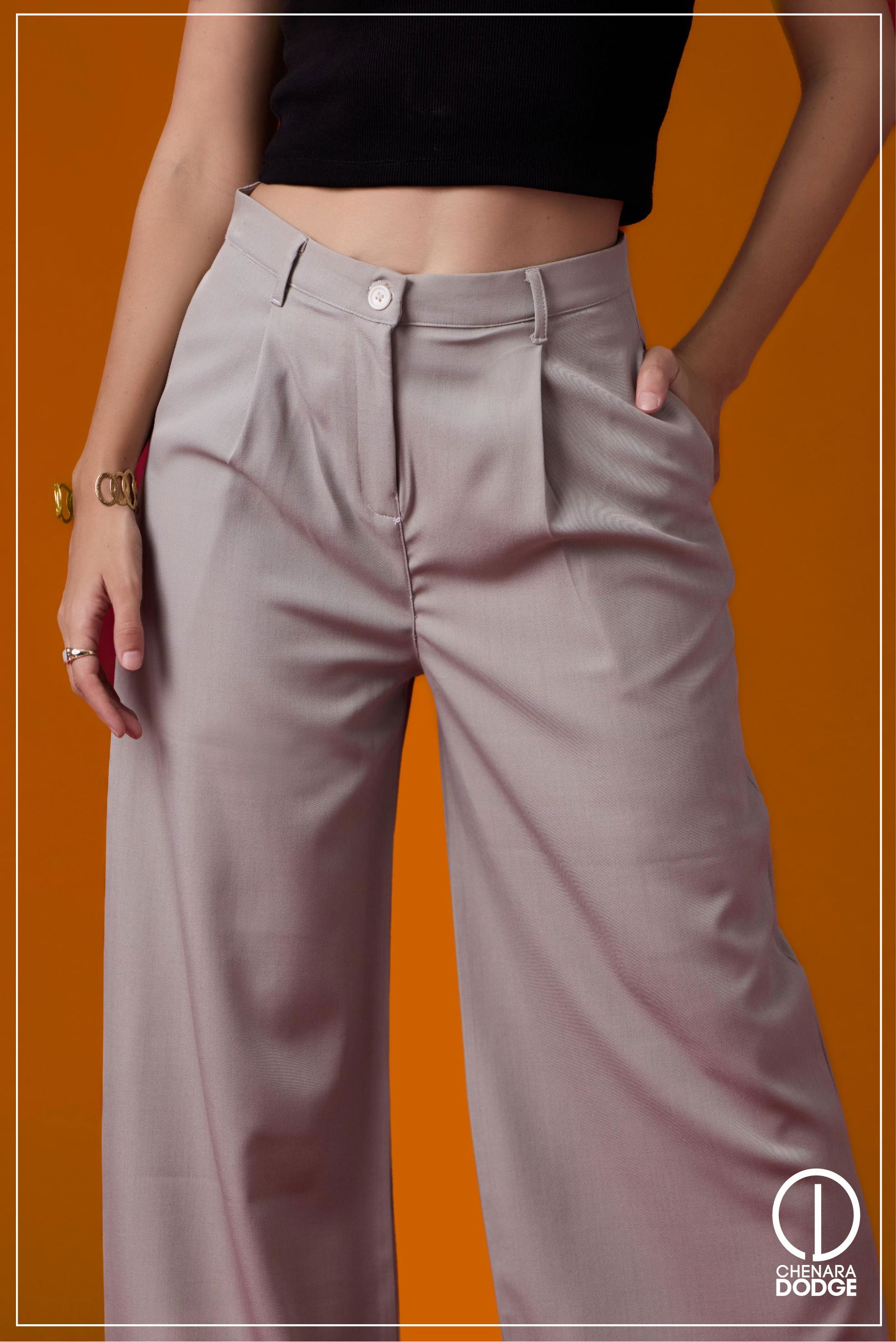 GRACE PLEATED DETAILED OFFICE PANT