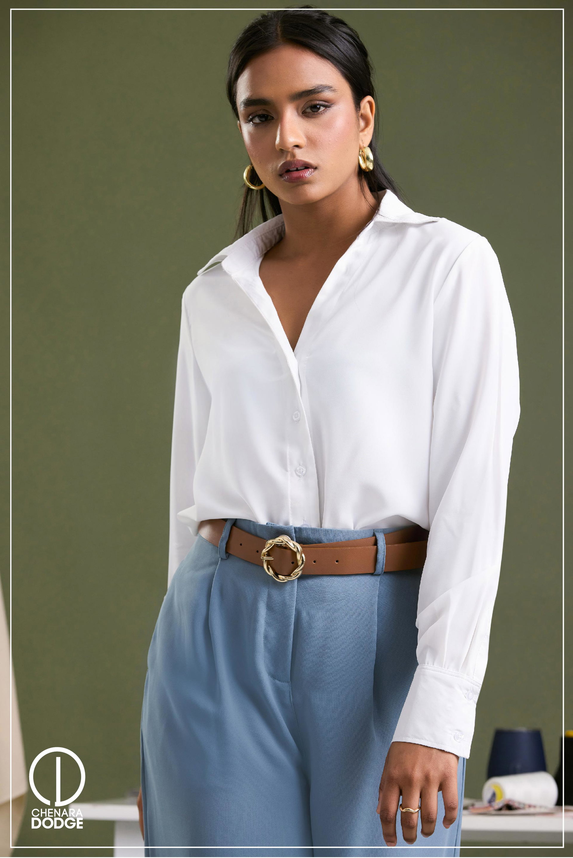 GRACE PLEATED DETAILED OFFICE PANT