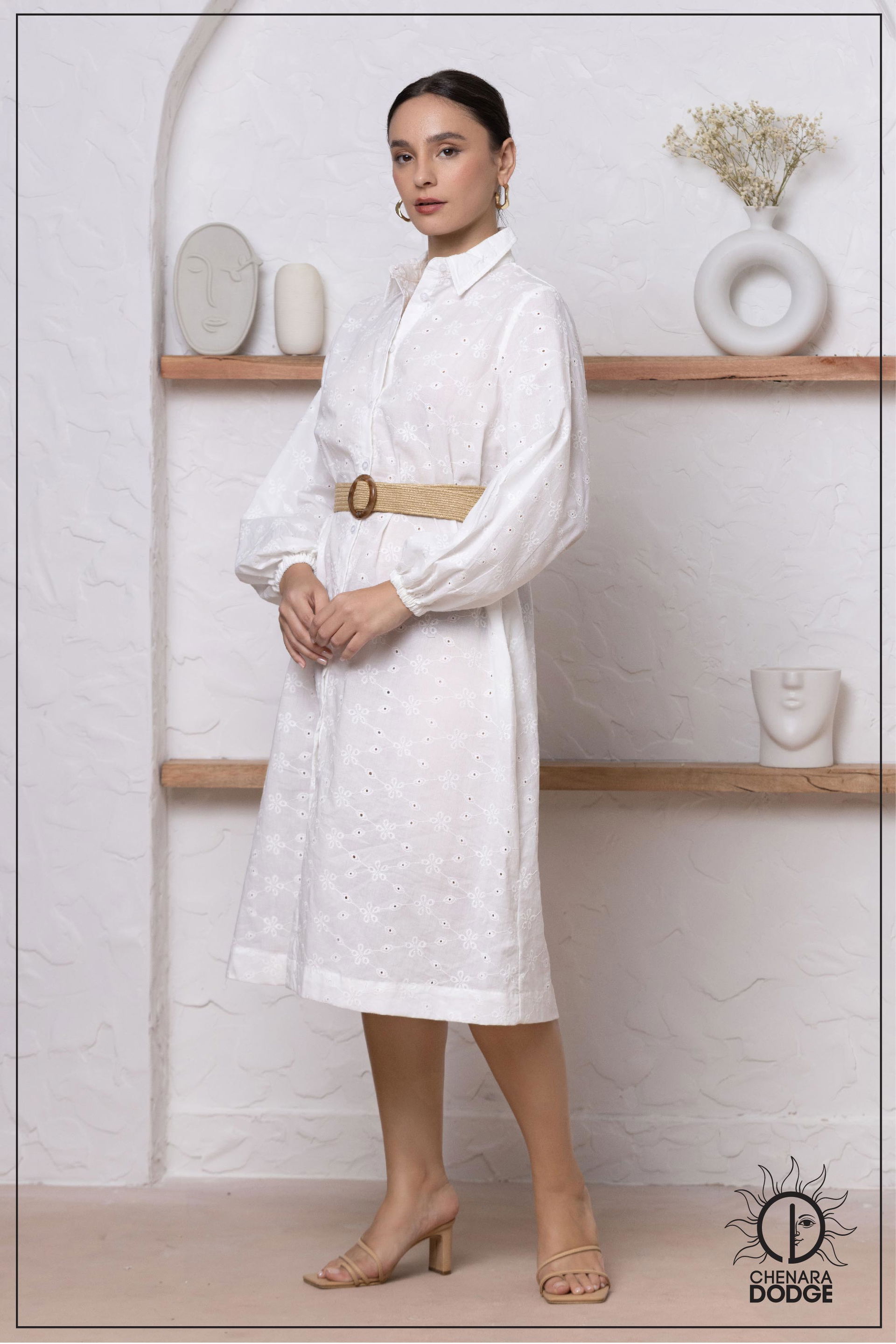 GRADY BUTTON DOWN SHIRT DRESS