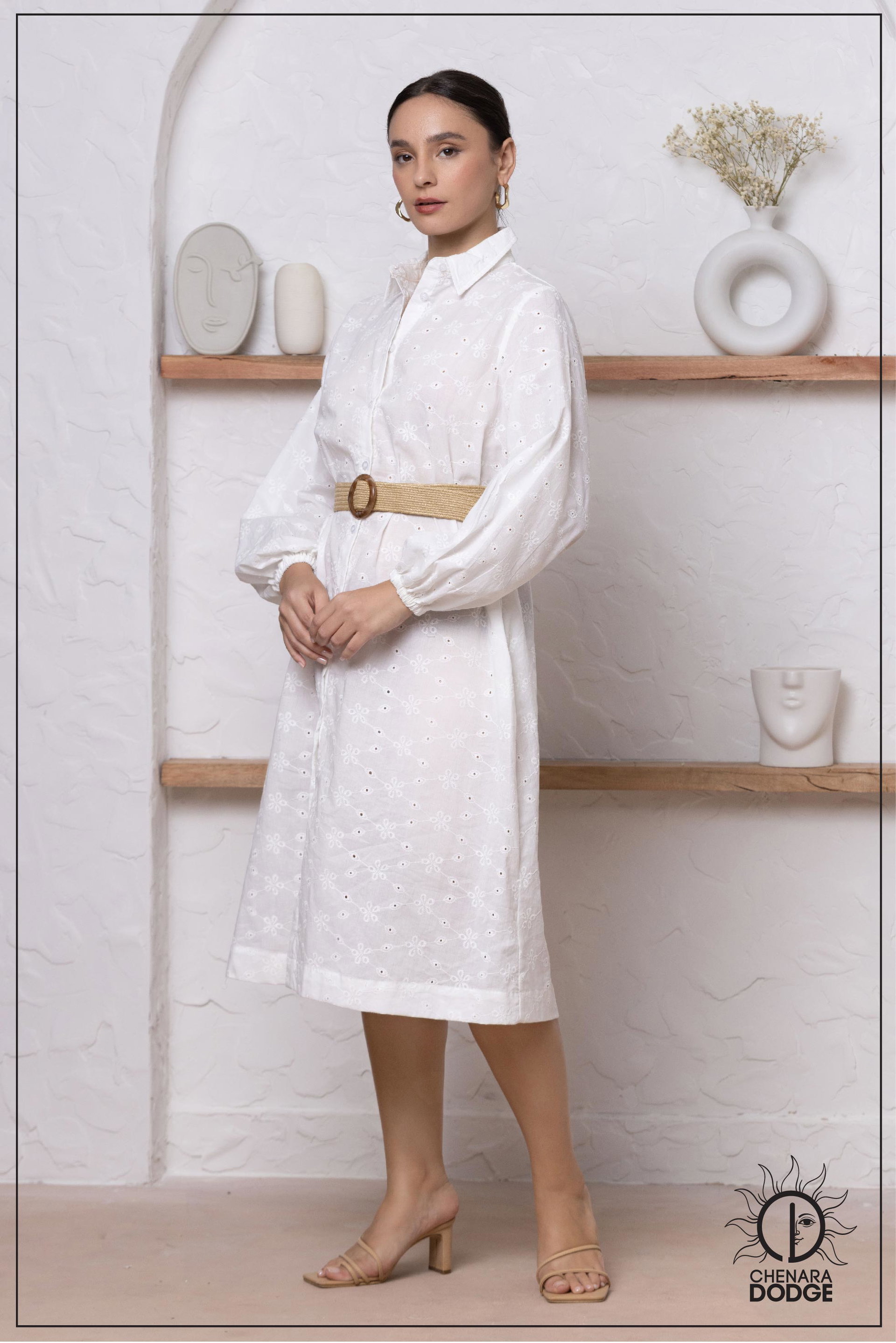 GRADY BUTTON DOWN SHIRT DRESS