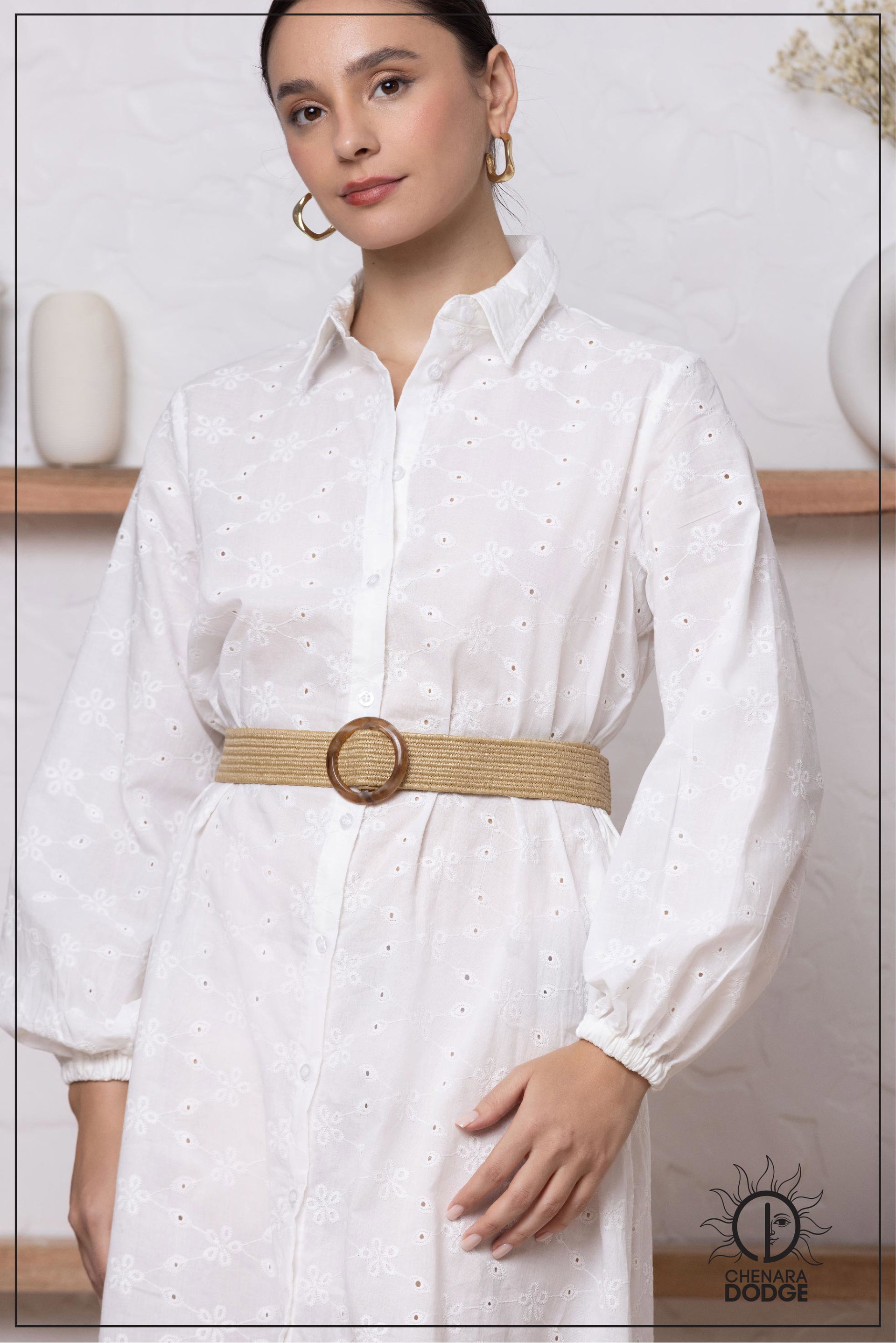 GRADY BUTTON DOWN SHIRT DRESS