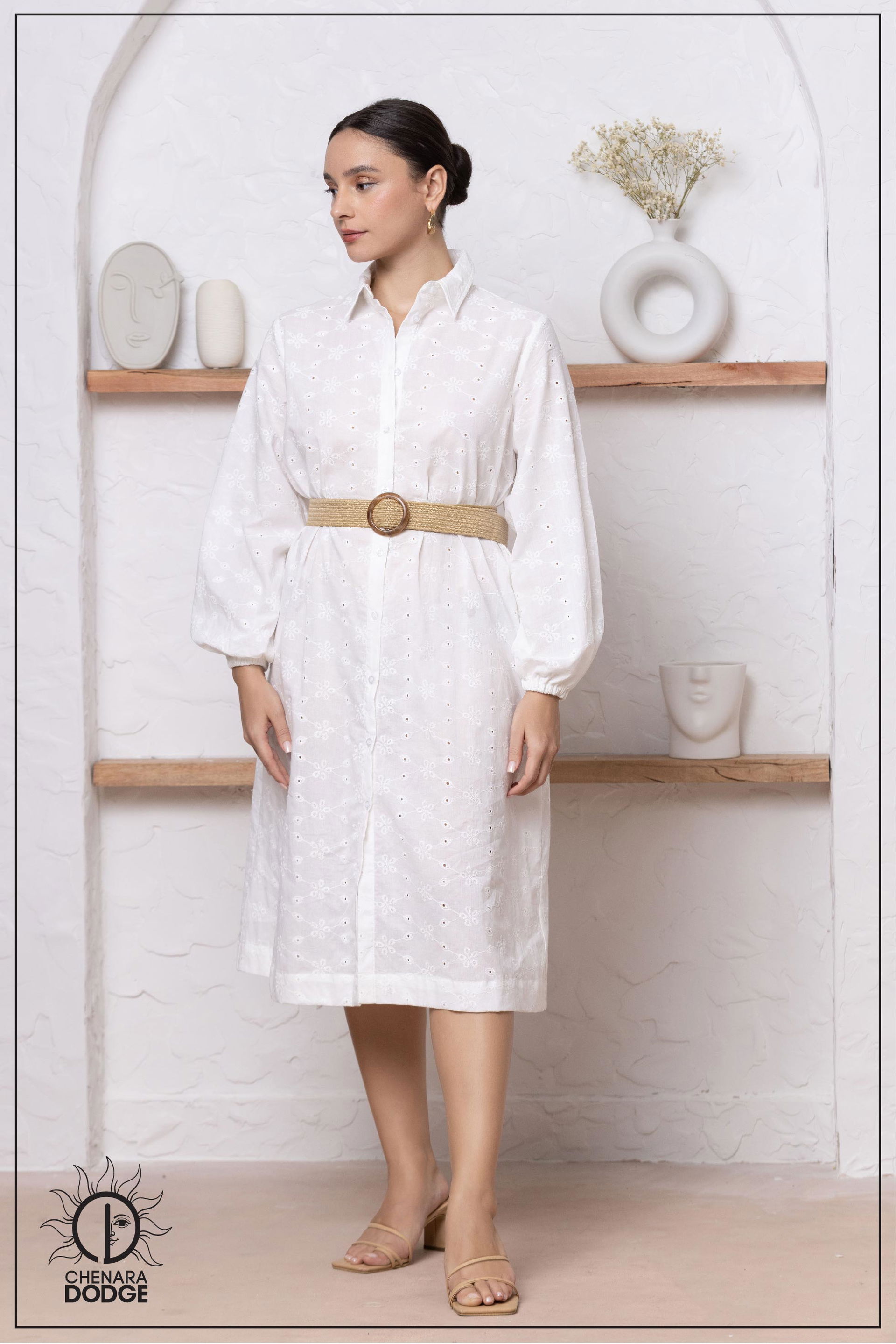 GRADY BUTTON DOWN SHIRT DRESS