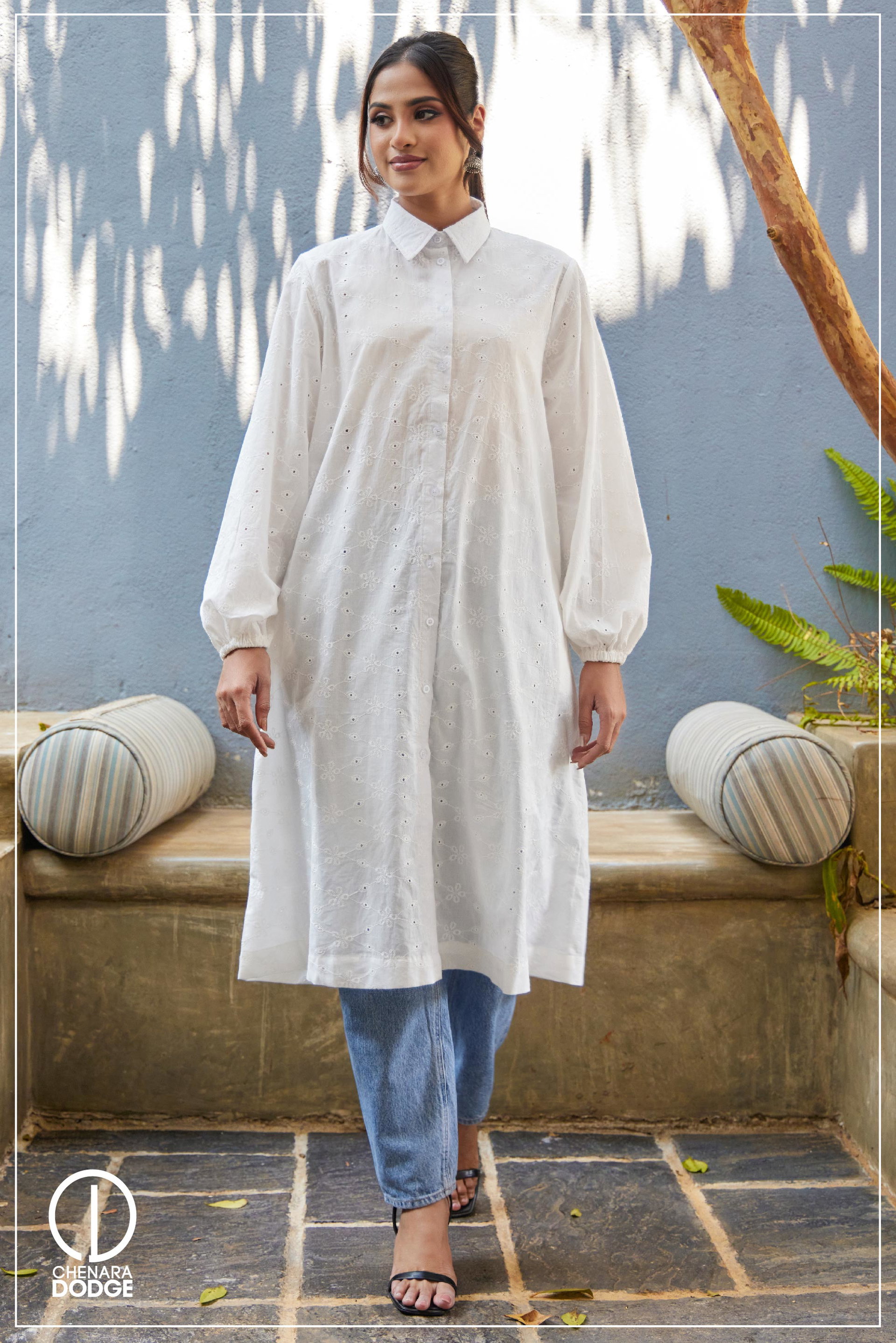 GRADY BUTTON DOWN SHIRT DRESS