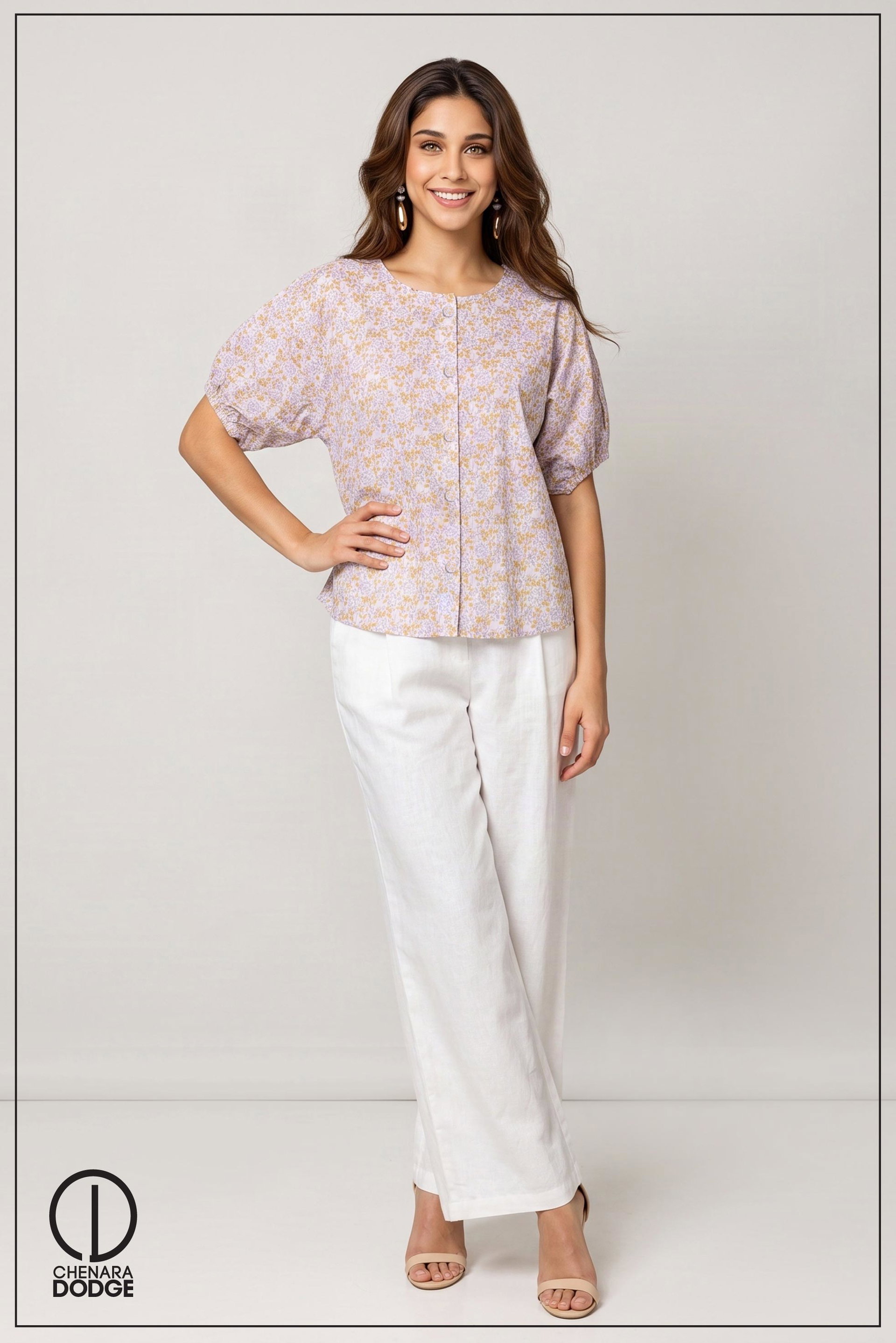 GRETA BUTTON DOWN TOP